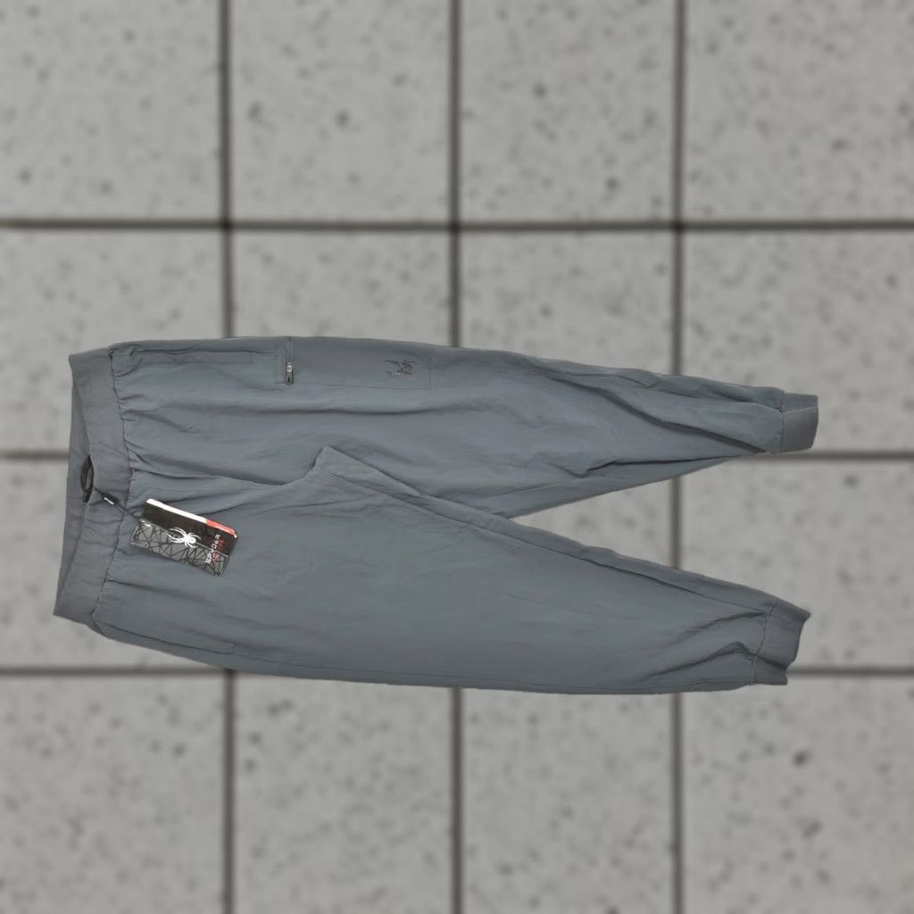 Spyder Spyder Active Men Gray Jogger Pants Regular Medium Stretch Logo Pocket Size US 31 - 1 Thumbnail