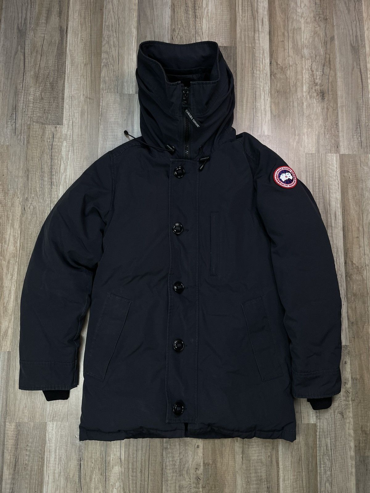 image of Canada Goose Jasper Parka Coat Puffer Jacket S Navy, Men's (Size Small)