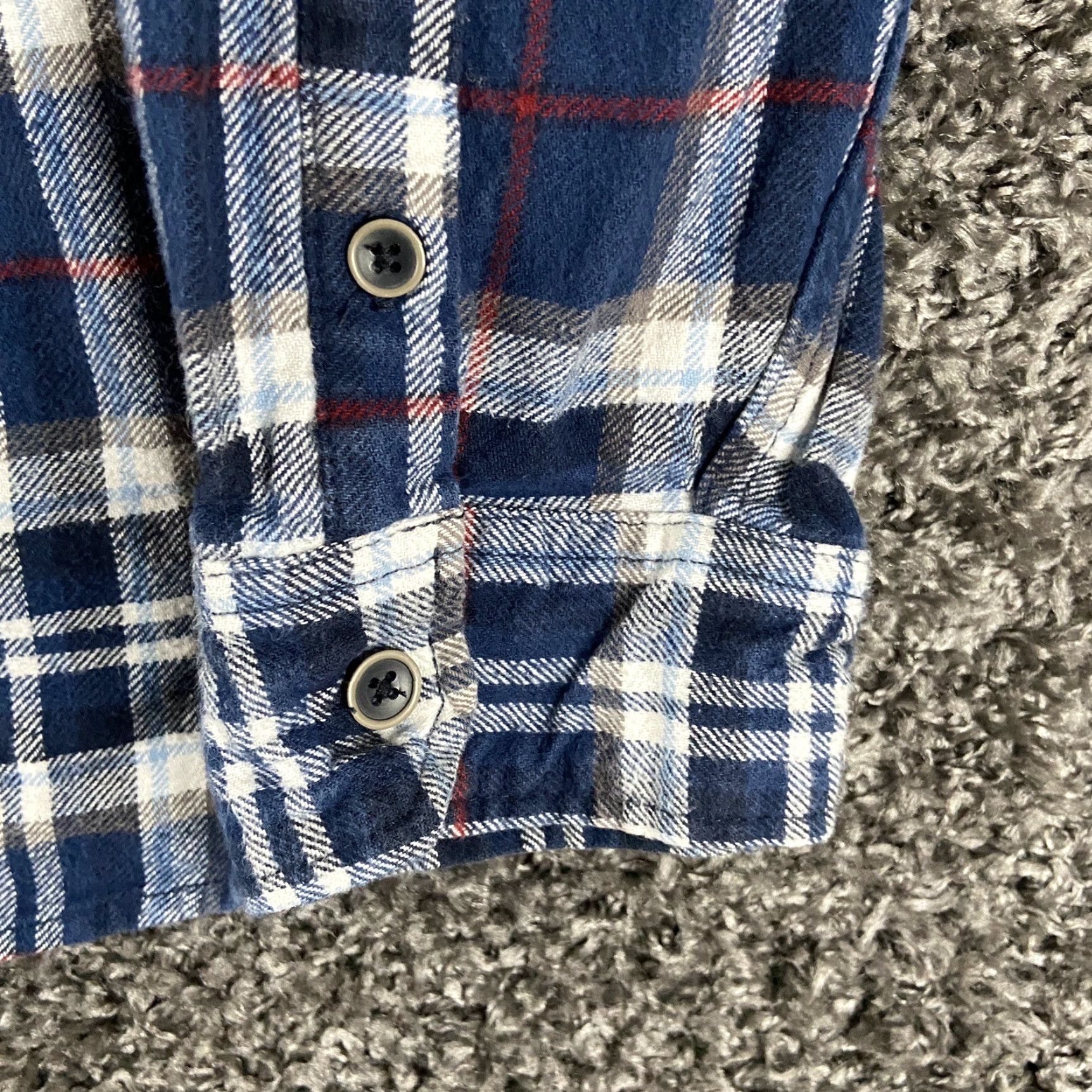 Vintage VINTAGE JACHS Blue Plaid Flannel Button-Up Long Sleeve Big & Tall LT Mens Size US L / EU 52-54 / 3 - 3 Thumbnail