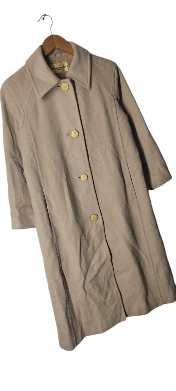 Balmain PIERE BALMAIN PARKA TRECH WOOL COAT JACKET Size US S / EU 44-46 / 1 - 2 Thumbnail