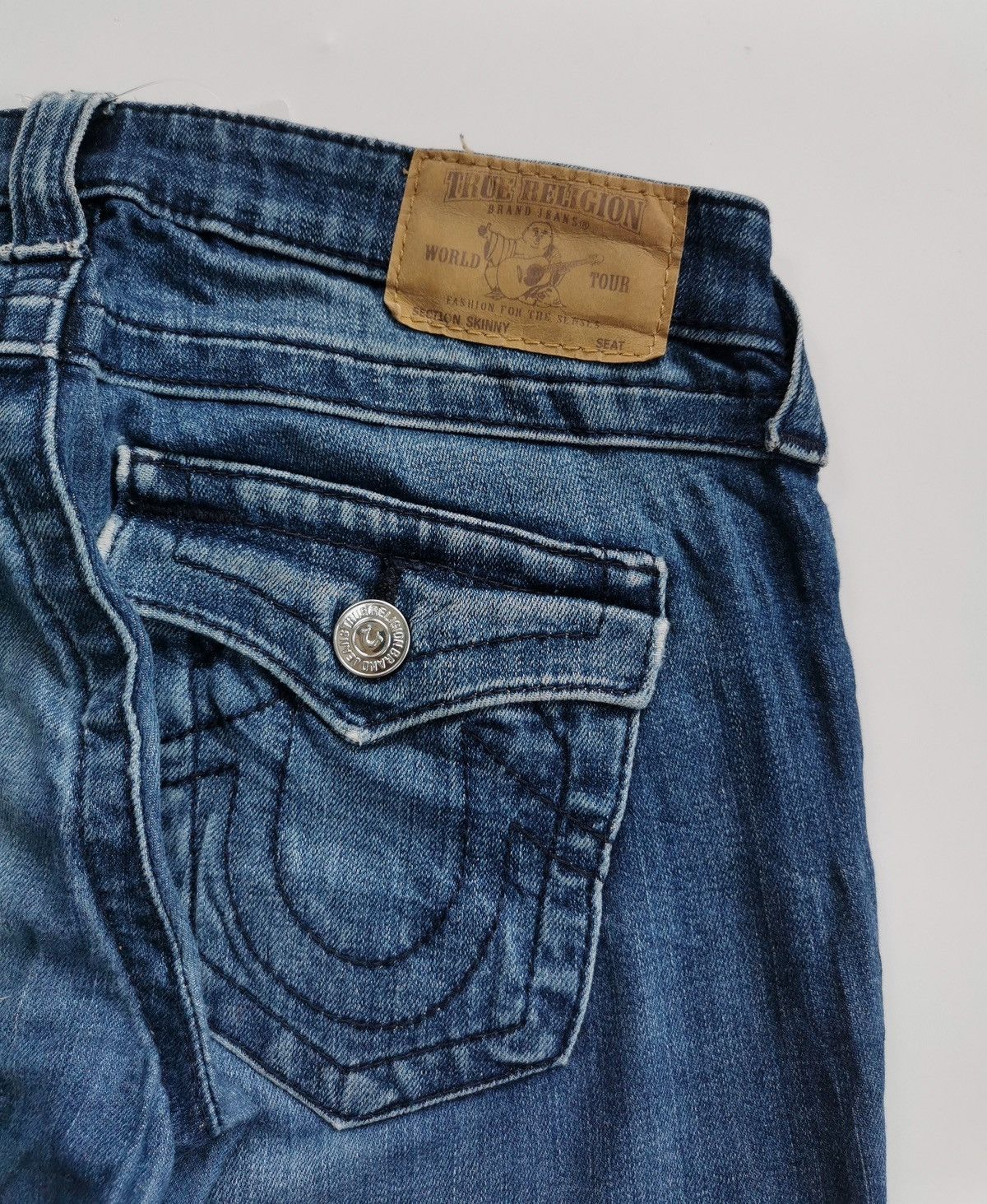 True Religion True Religion Skinny Rayon Distressed Jeans Size US 29 - 1 Thumbnail