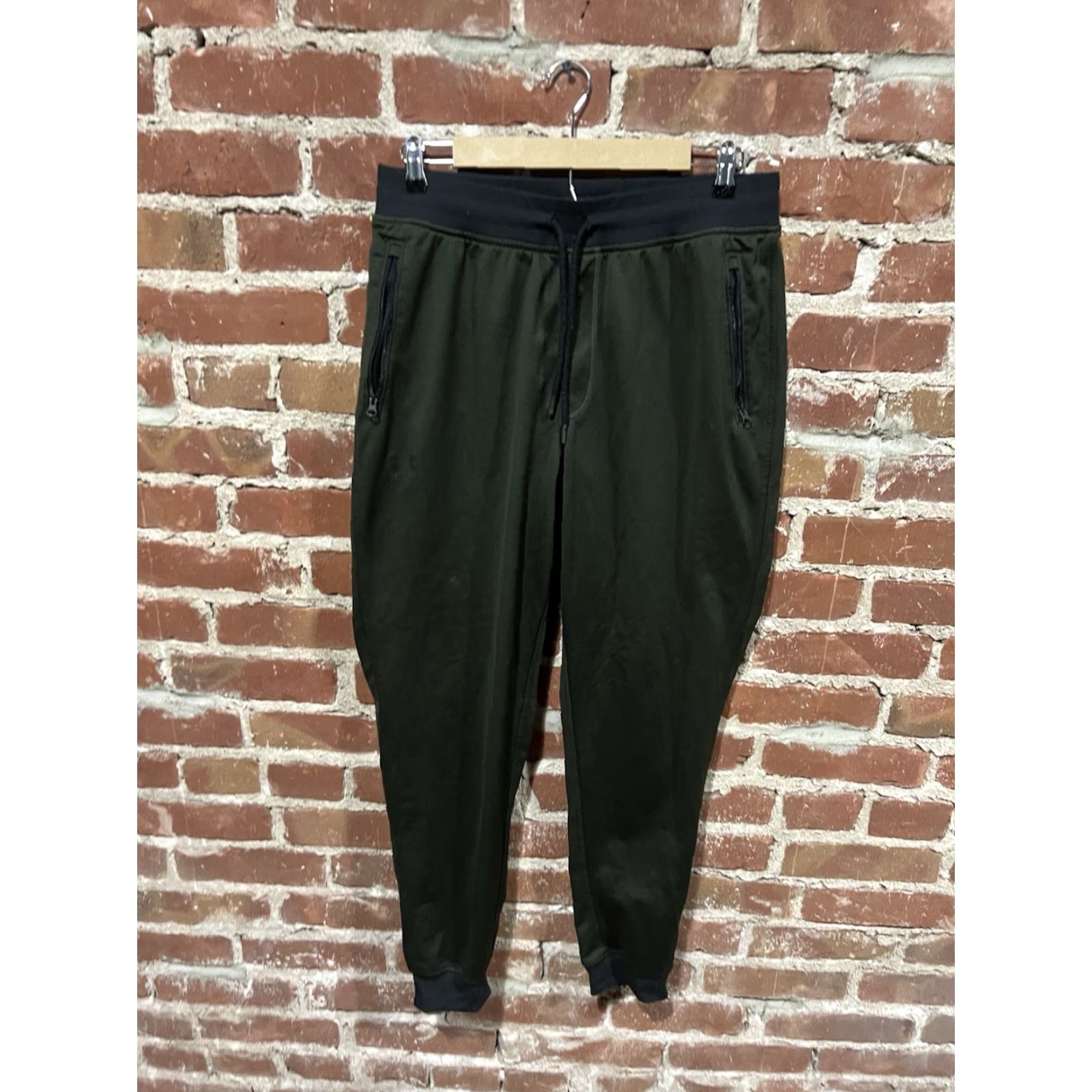 Under Armour Under Armour Sweatpants Mens Green Jogger Drawstring Size L Size US 33 - 2 Thumbnail