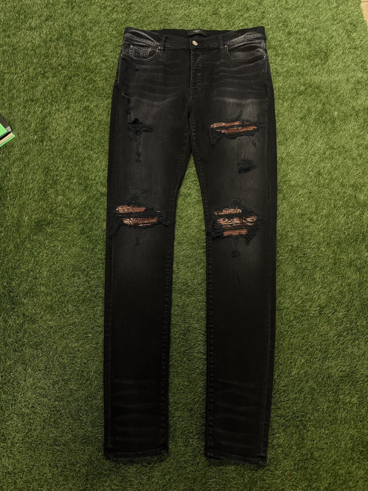 Amiri Amiri MX1 Patch Jeans Black Size 36 Flawless 🧼 Size US 36 / EU 52 - 1 Thumbnail