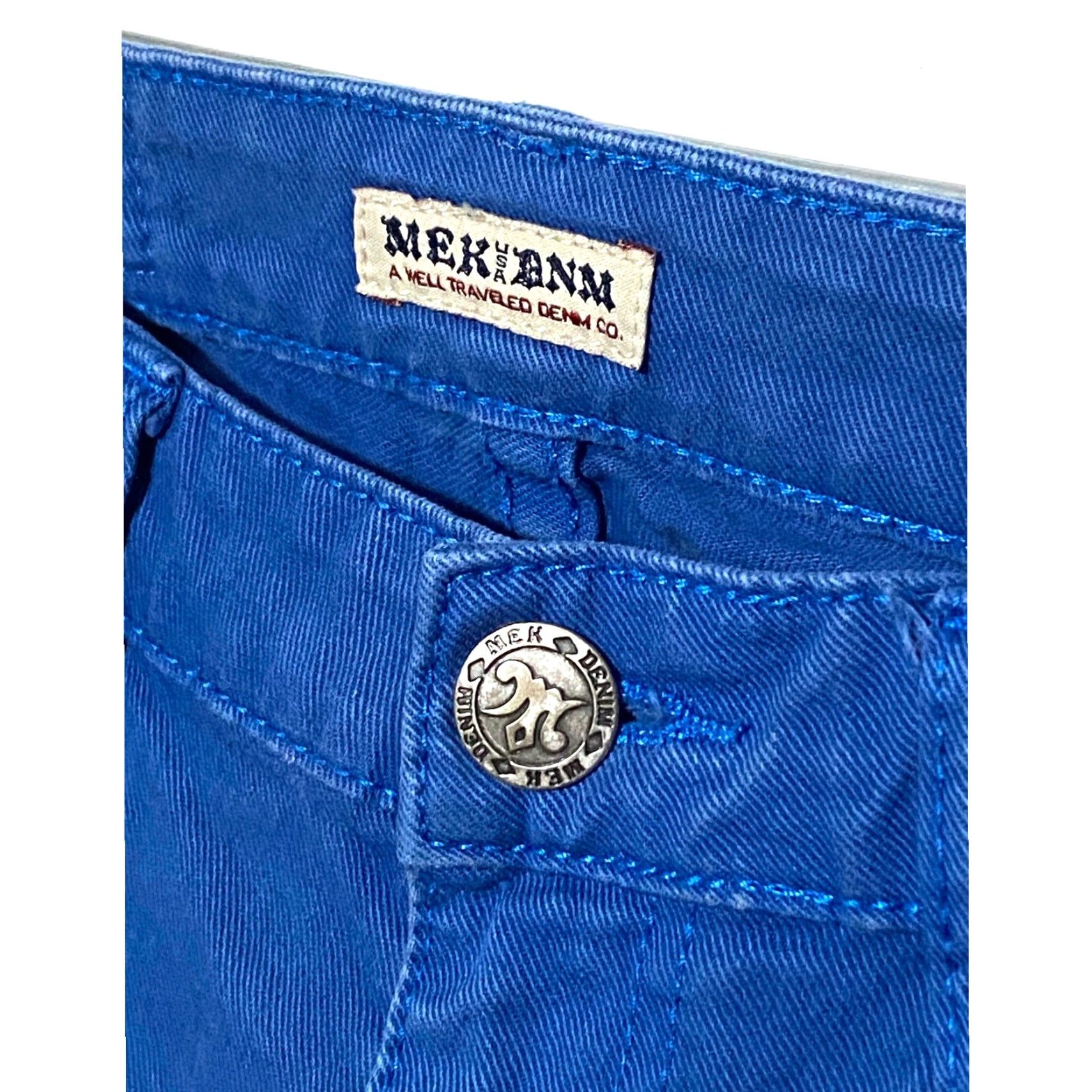 Denime Mek DNM Tyler Cigarette Jeans Womens 27x34 Denim Blue Stretch Casual Y2K Boho Jeans Womens 27x34 Denim Blue Stretch 5-Pocket Design Mens? Womens Size 27" / US 4 / IT 40 - 5 Thumbnail
