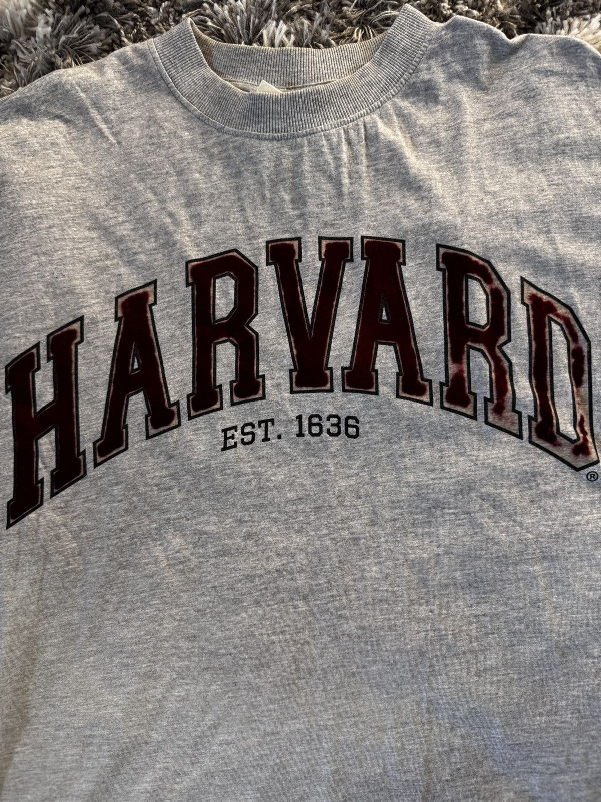 Vintage Vintage Harvard collage faded tee Size US L / EU 52-54 / 3 - 2 Thumbnail
