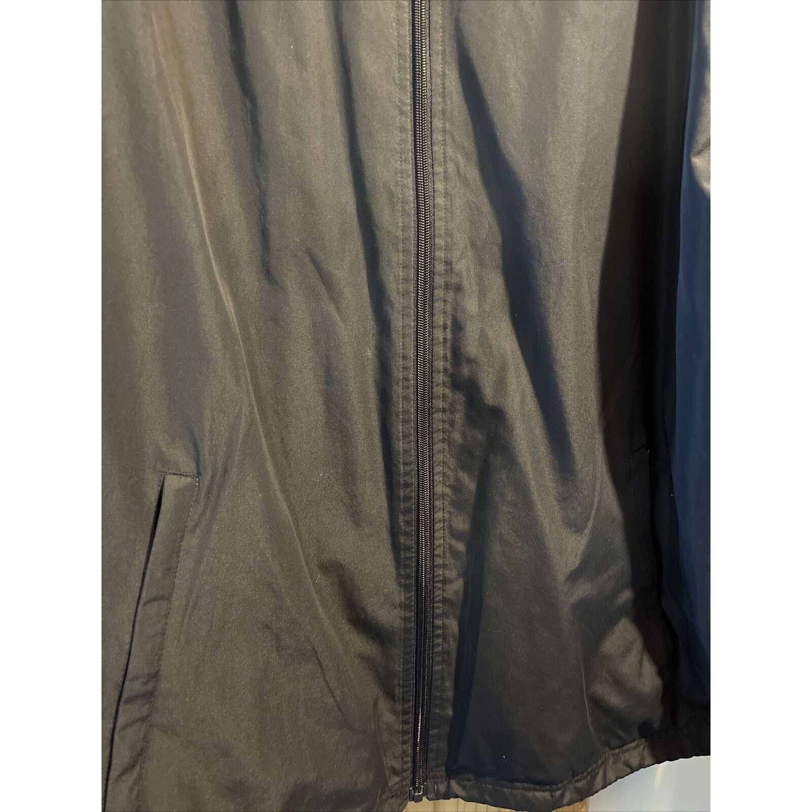 Tek Gear Tek Gear Men’s L Navy LS Zip up Mesh Nylon Poly Track Jacket Size US L / EU 52-54 / 3 - 7 Thumbnail
