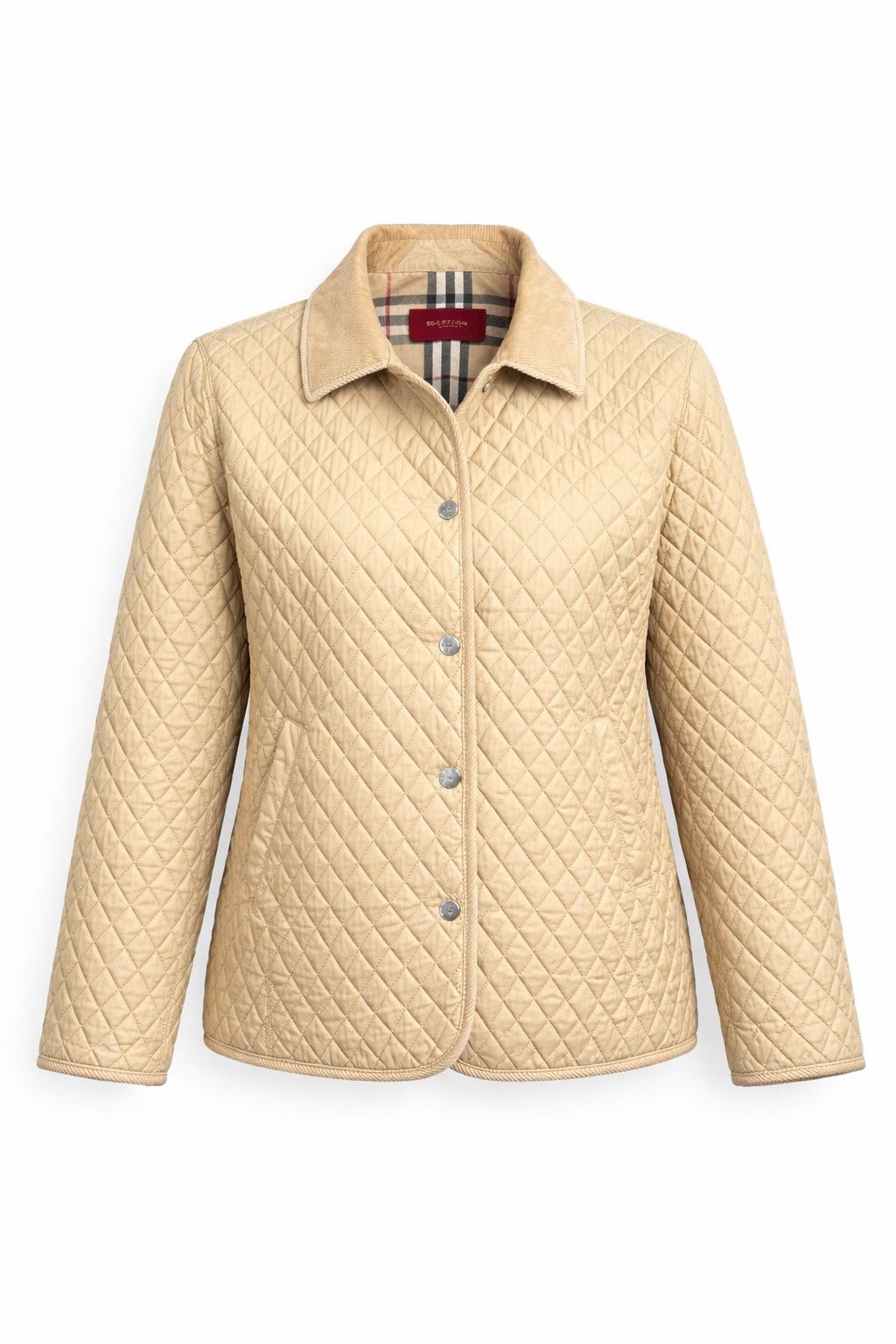 Burberry Burberry London Quilted Jacket Beige Nova Check Lining Size M / US 6-8 / IT 42-44 - 1 Thumbnail