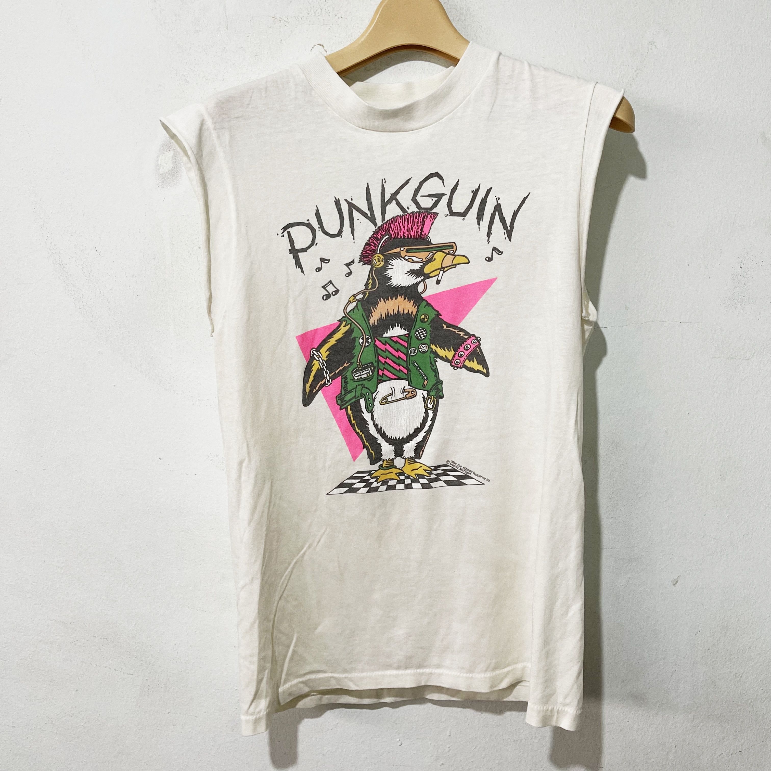 Vintage Vintage 80s Punkguin T-Shirt Punk Size US XS / EU 42 / 0 - 1 Thumbnail