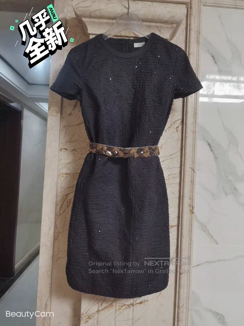 Brunello Cucinelli Brunello Cucinelli Dress, covered with sequins Size M / US 6-8 / IT 42-44 - 1 Thumbnail