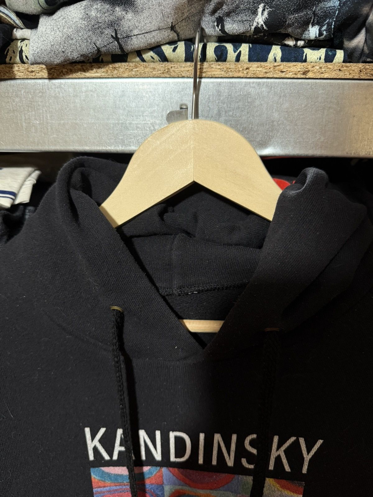 Vintage Vintage 90s Kandinsky Squares With Concentric Circles Hoodie Size US M / EU 48-50 / 2 - 5 Thumbnail