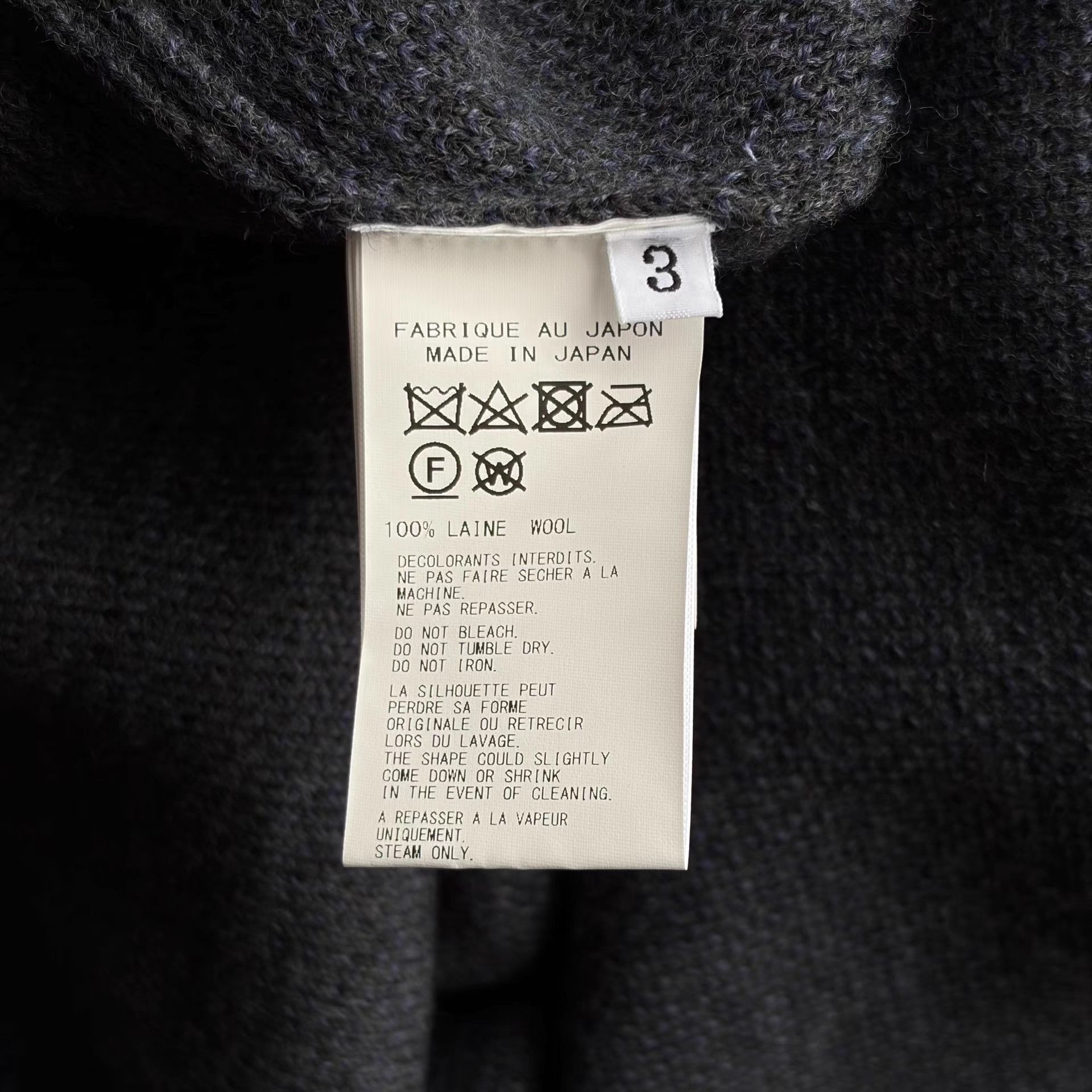 Yohji Yamamoto Yohji Yamamoto 24aw Blue Purple Stripe Turtleneck K4 Size US L / EU 52-54 / 3 - 8 Thumbnail