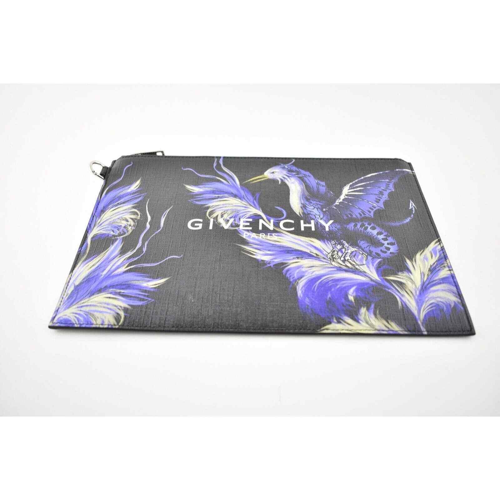 Givenchy Givenchy Paris Printed Phoenix Bird Zip Pouch Clutch Bag Size ONE SIZE - 6 Thumbnail