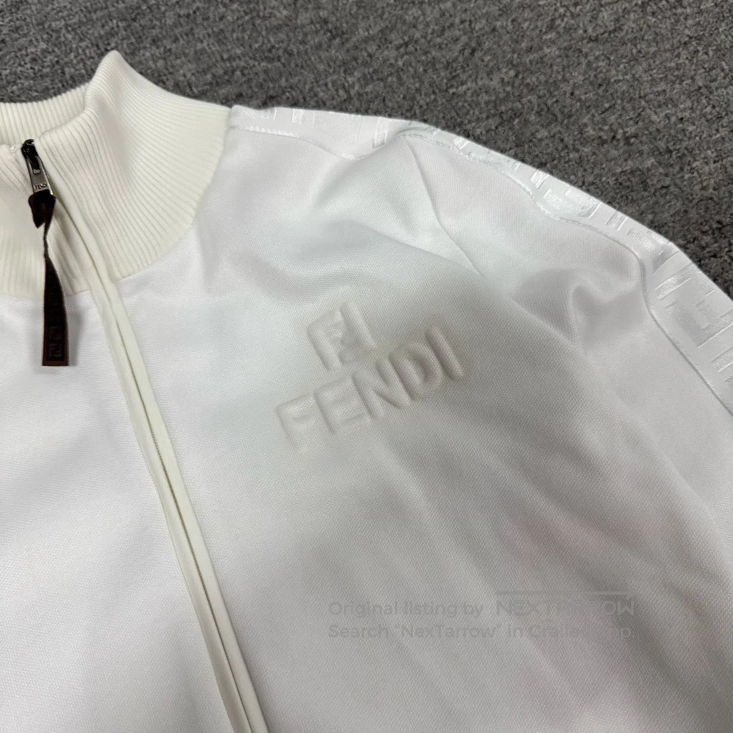 Fendi FENDI Double F-stringed Zipper Standing Collar Sport Jacke Size S / US 4 / IT 40 - 4 Thumbnail