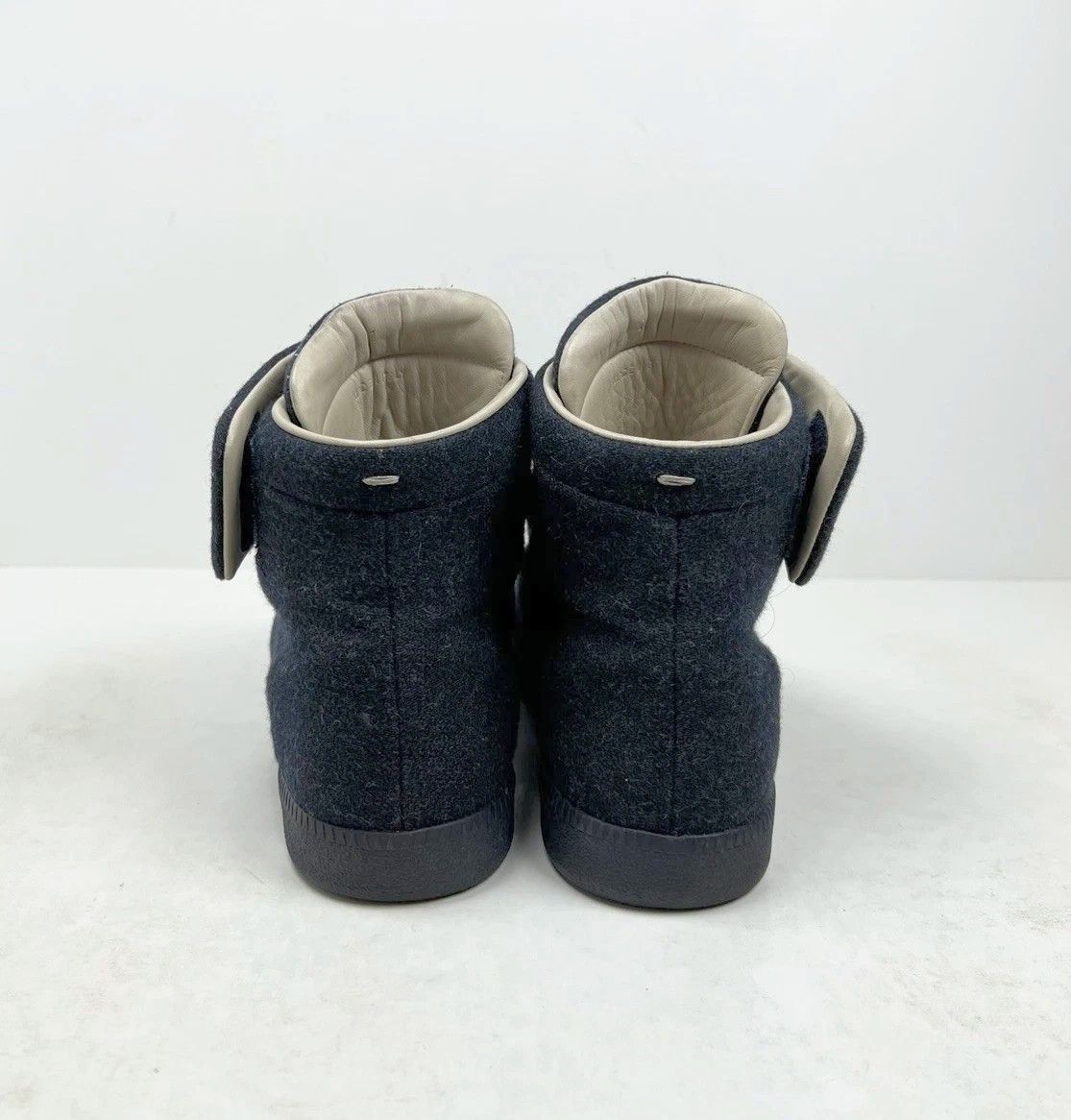 Maison Margiela Maison Margiela Future Navy Blue Wool 8 41 High Tops Size US 8 / EU 41 - 7 Thumbnail