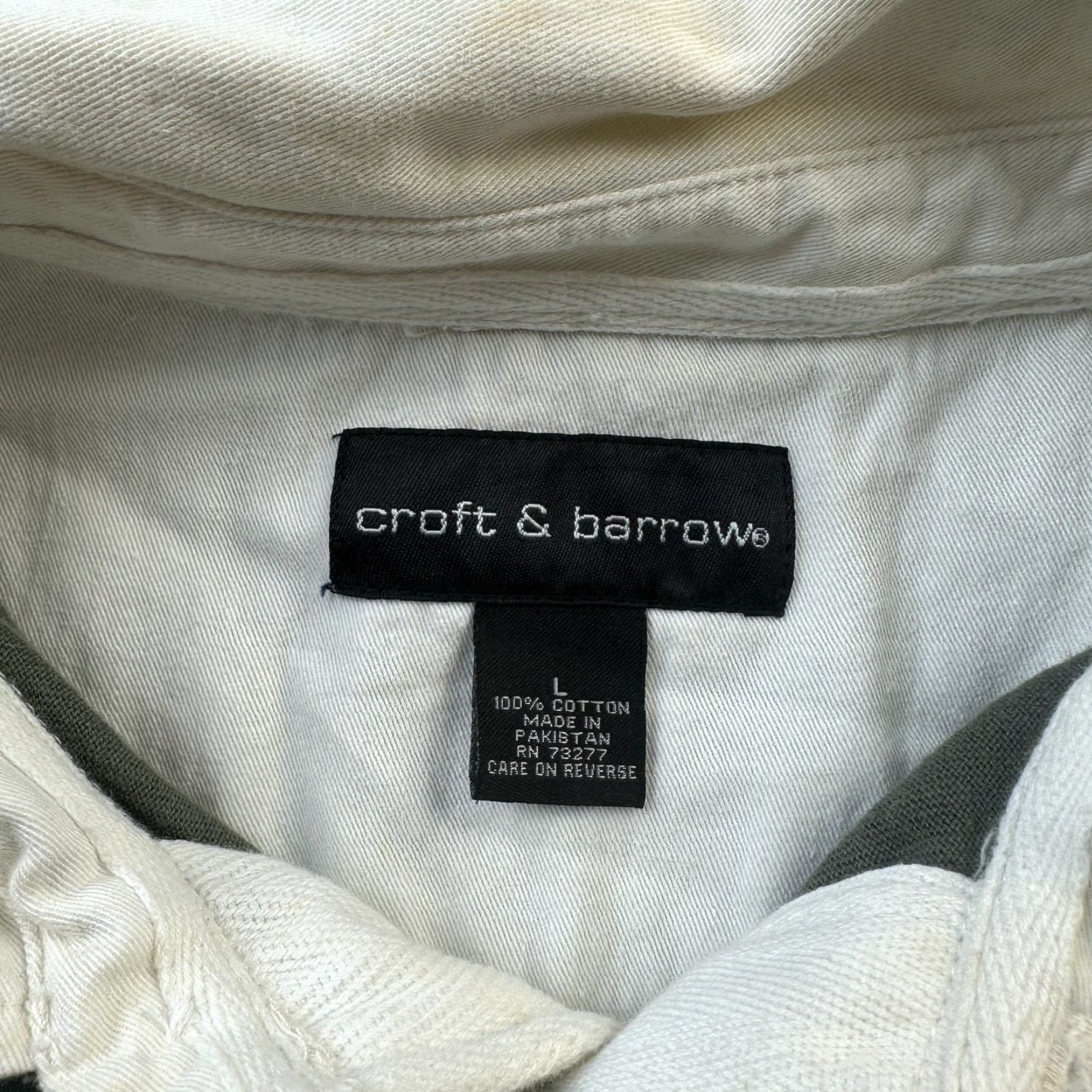 Croft & Barrow VINTAGE Croft & Barrow Rugby Shirt Mens Large Green Y2K Preppy Polo Size US L / EU 52-54 / 3 - 6 Thumbnail