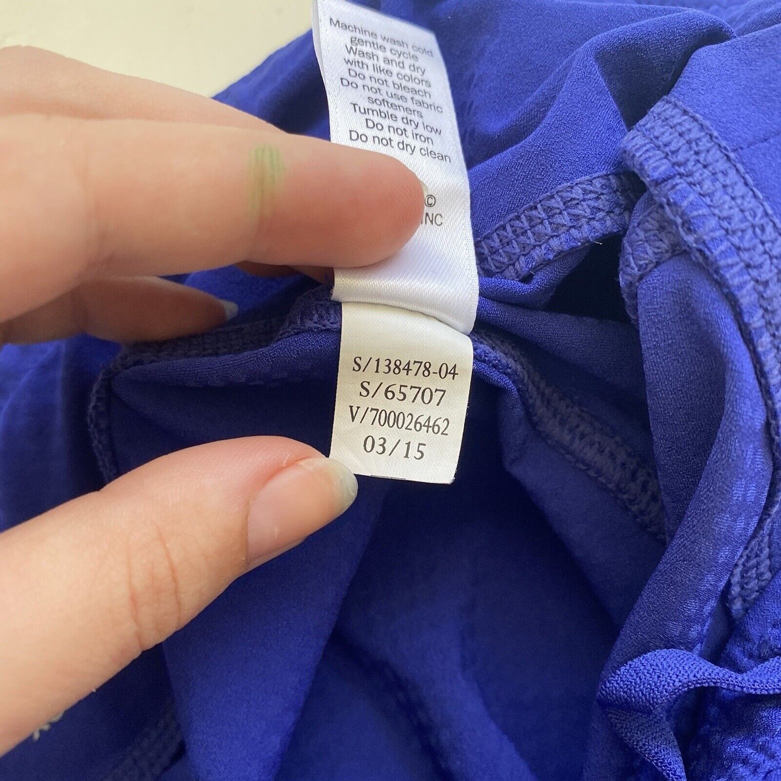 Athleta Athleta Dobby Be Free Knickers Blue Capri Blue Compression L Size 24" / US 00 / IT 34 - 2 Thumbnail
