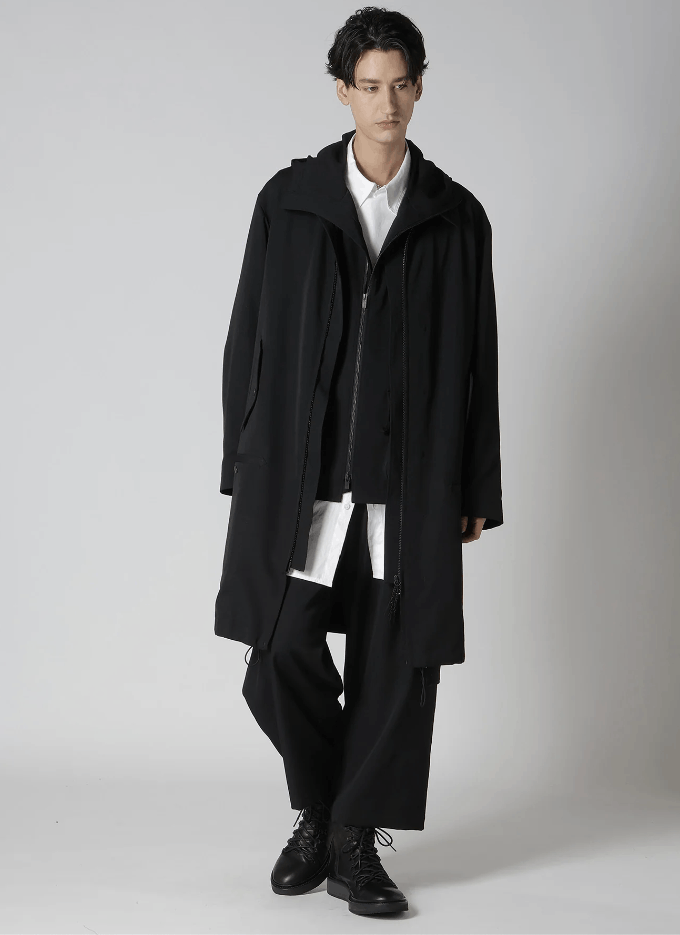 Yohji Yamamoto Yohji Yamamoto Pour Homme - W/GABARDINE FRONT TUCK PANTS Size US 30 / EU 46 - 12 Thumbnail