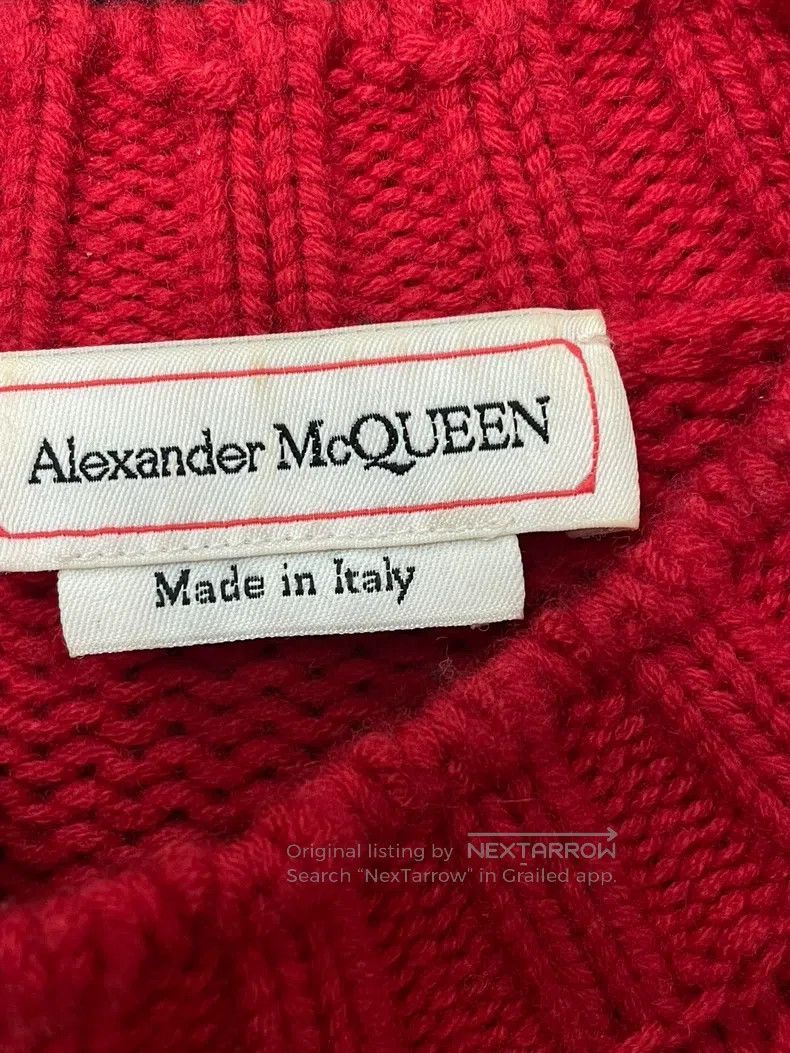 Alexander McQueen Alexander Mcqueen Red and black colour matching diamond pl Size US S / EU 44-46 / 1 - 3 Thumbnail