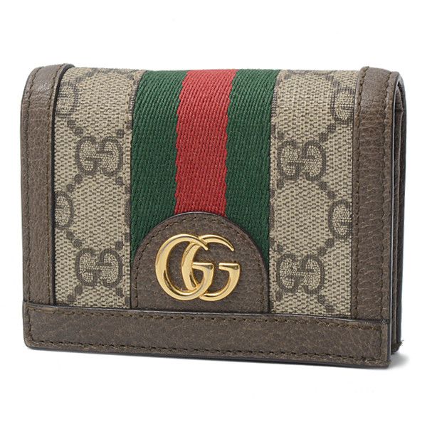 Gucci Gucci Gucci Ophidia Web GG Supreme Canvas Wallet 523155 Canvas Short Wallet 523155 in Great Condition Size ONE SIZE - 1 Thumbnail