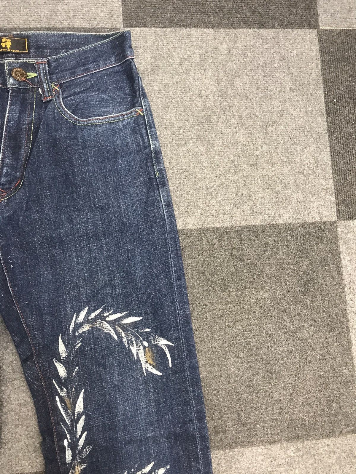 Japanese Brand 💥ARCHIVAL JAPAN💥Archival Flying Pheonix ZEN DENIM F706 Size US 27 - 5 Thumbnail