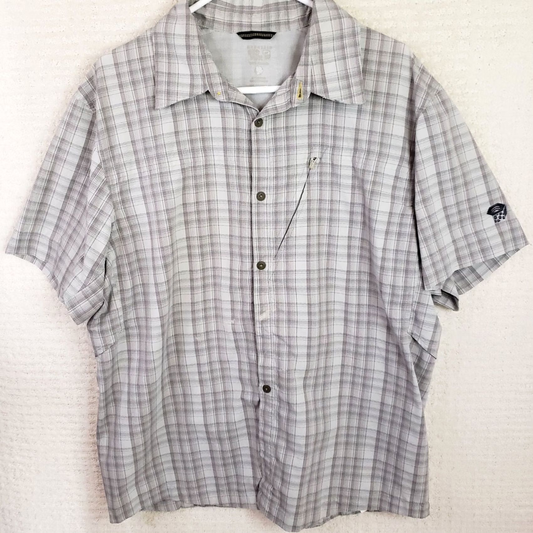 Mountain Hardwear Mountain Hardwear Shirt Mens XL Plaid Short Sleeve Button Up Hiking Outdoors Size US XL / EU 56 / 4 - 2 Thumbnail