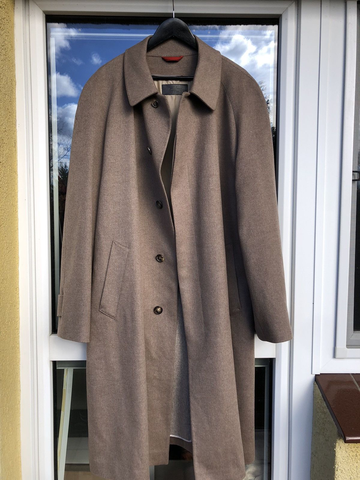 Vintage Vintage Cashmere Overcoat Hidden Button Casual Luxury Winter Size US L / EU 52-54 / 3 - 2 Thumbnail