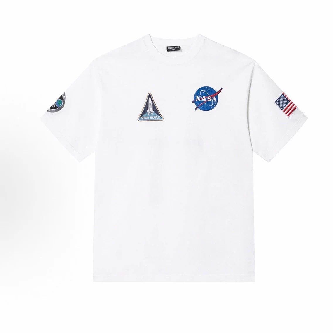 Balenciaga Balenciaga x NASA Logo Print Short Sleeve Tee XS Size US XS / EU 42 / 0 - 1 Thumbnail