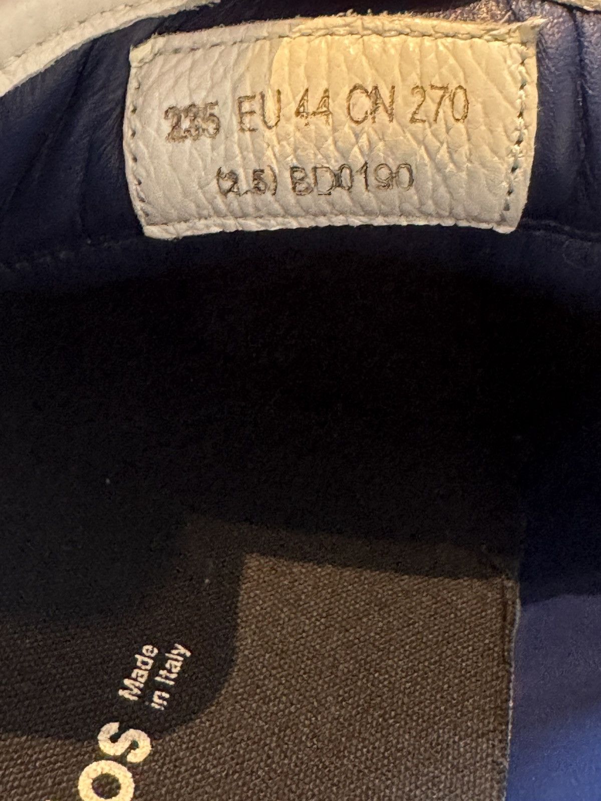 Acne Studios Acne Studios Low Top Pop Sneakers in White Blue Size US 11 / EU 44 - 6 Thumbnail