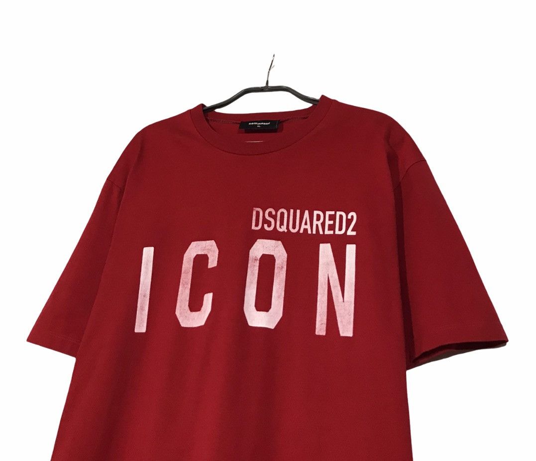 Dsquared2 Dsquared2 Icon T-Shirt Mens Sz XL Red Size US XL / EU 56 / 4 - 2 Thumbnail