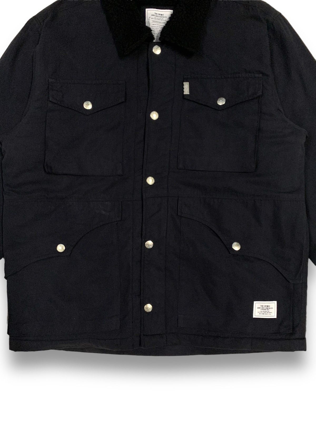 Japanese Brand Vintage The Crimie Canvas Sherpa Lined Trucker/Chore Jacket Size US M / EU 48-50 / 2 - 11 Thumbnail