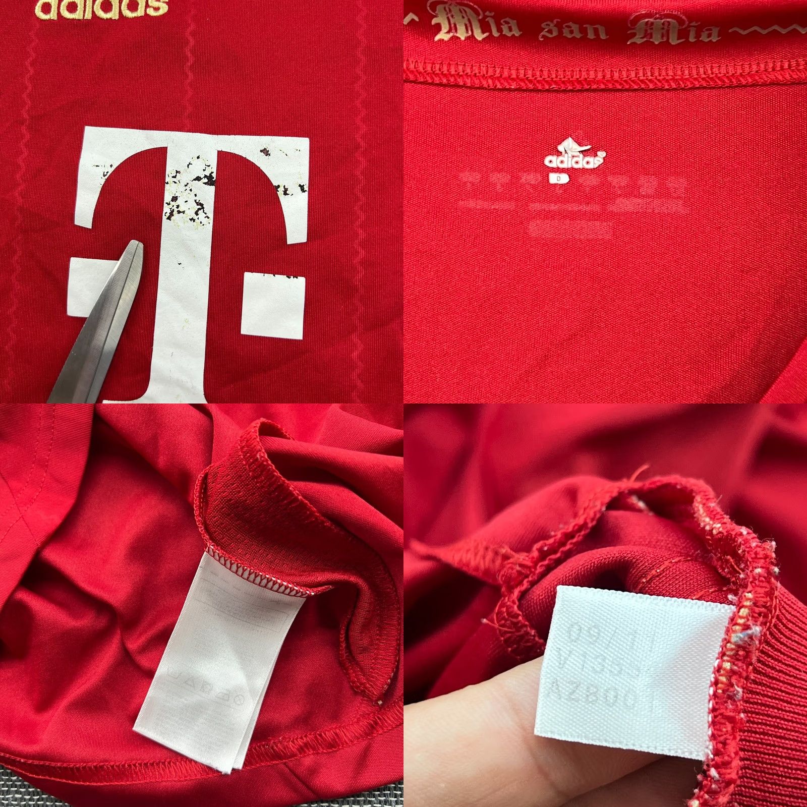 Adidas adidas Bayern Munich 2011 2012 2013 Home Toni kroos #39 Men Sz L Football Jersey Shirt Men's Red XS? Size US L / EU 52-54 / 3 - 9 Thumbnail