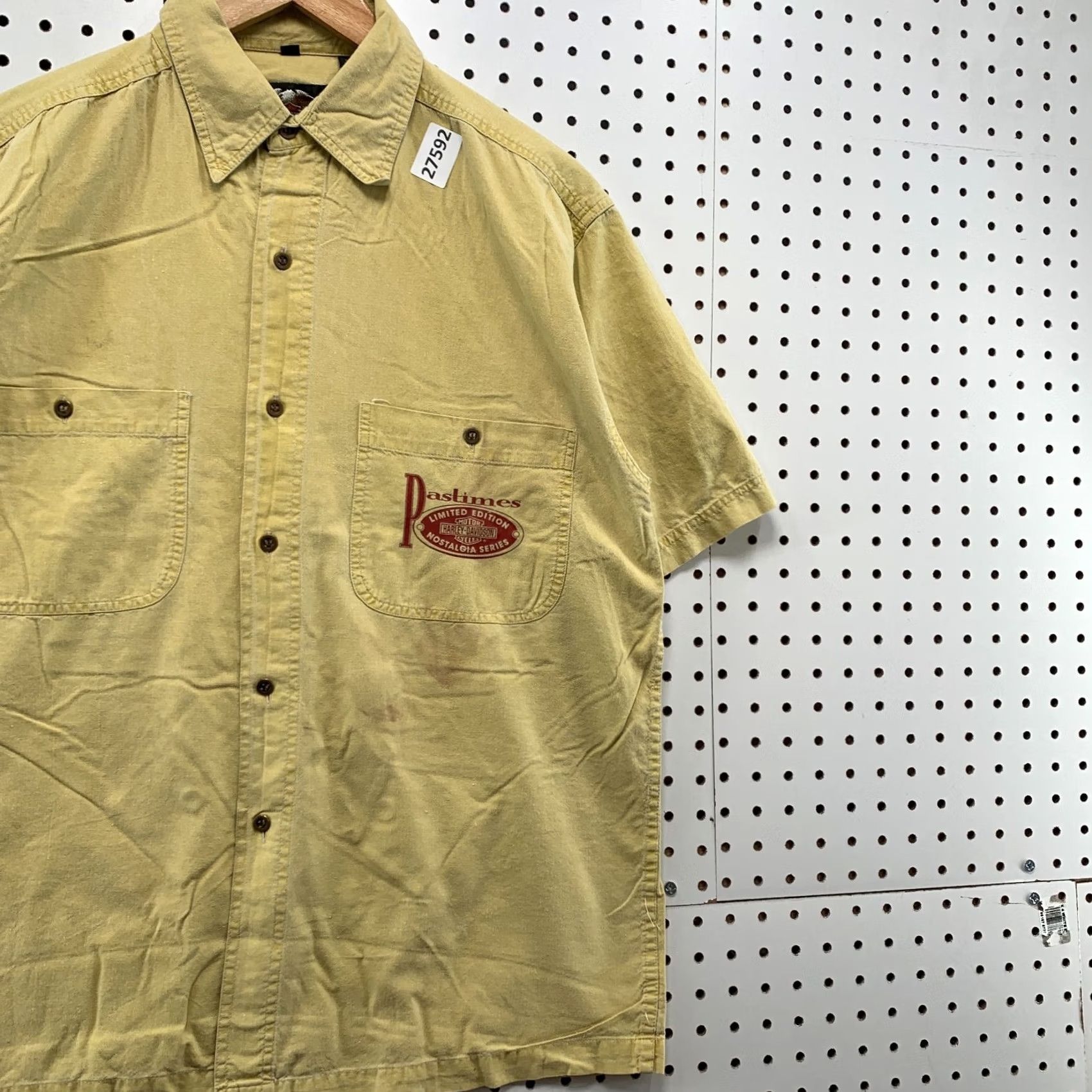 Harley Davidson Harley Davidson Yellow Shirt Limited Edition Nostalgia Series Mens Medium Button-Up Size US M / EU 48-50 / 2 - 5 Thumbnail
