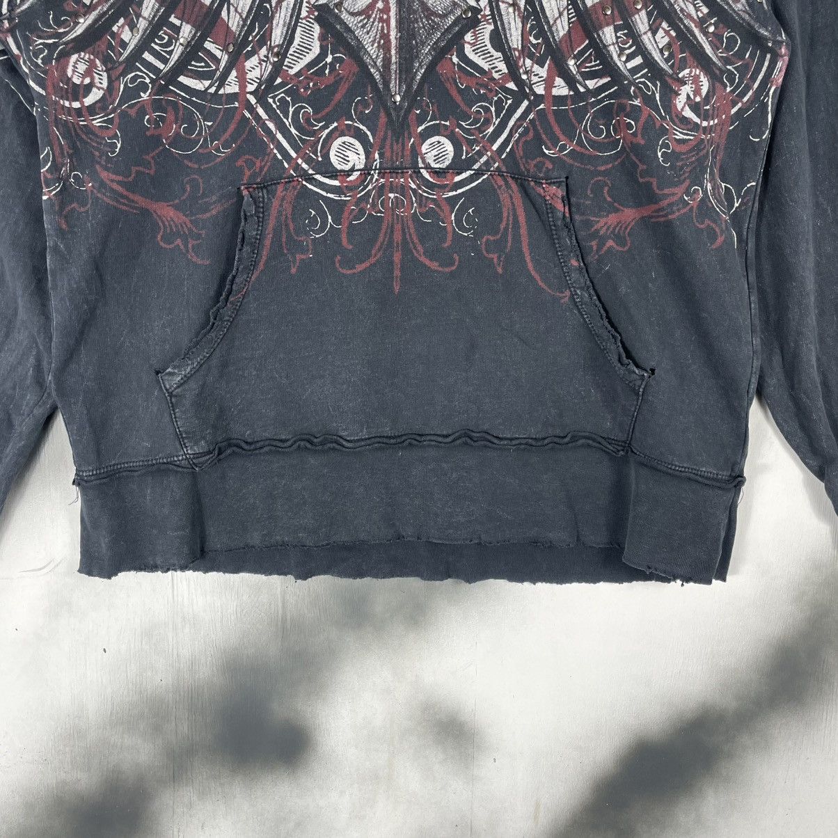 Affliction Vintage AFFLICTION ANGELS WING MOTIVE HOODED Size US M / EU 48-50 / 2 - 7 Thumbnail