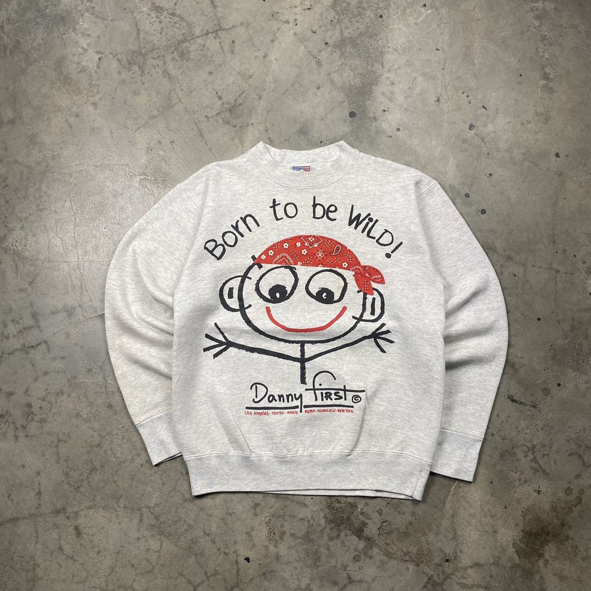 Vintage Iconic 90s Danny First USA Artist Crewneck Size US M / EU 48-50 / 2 - 1 Thumbnail