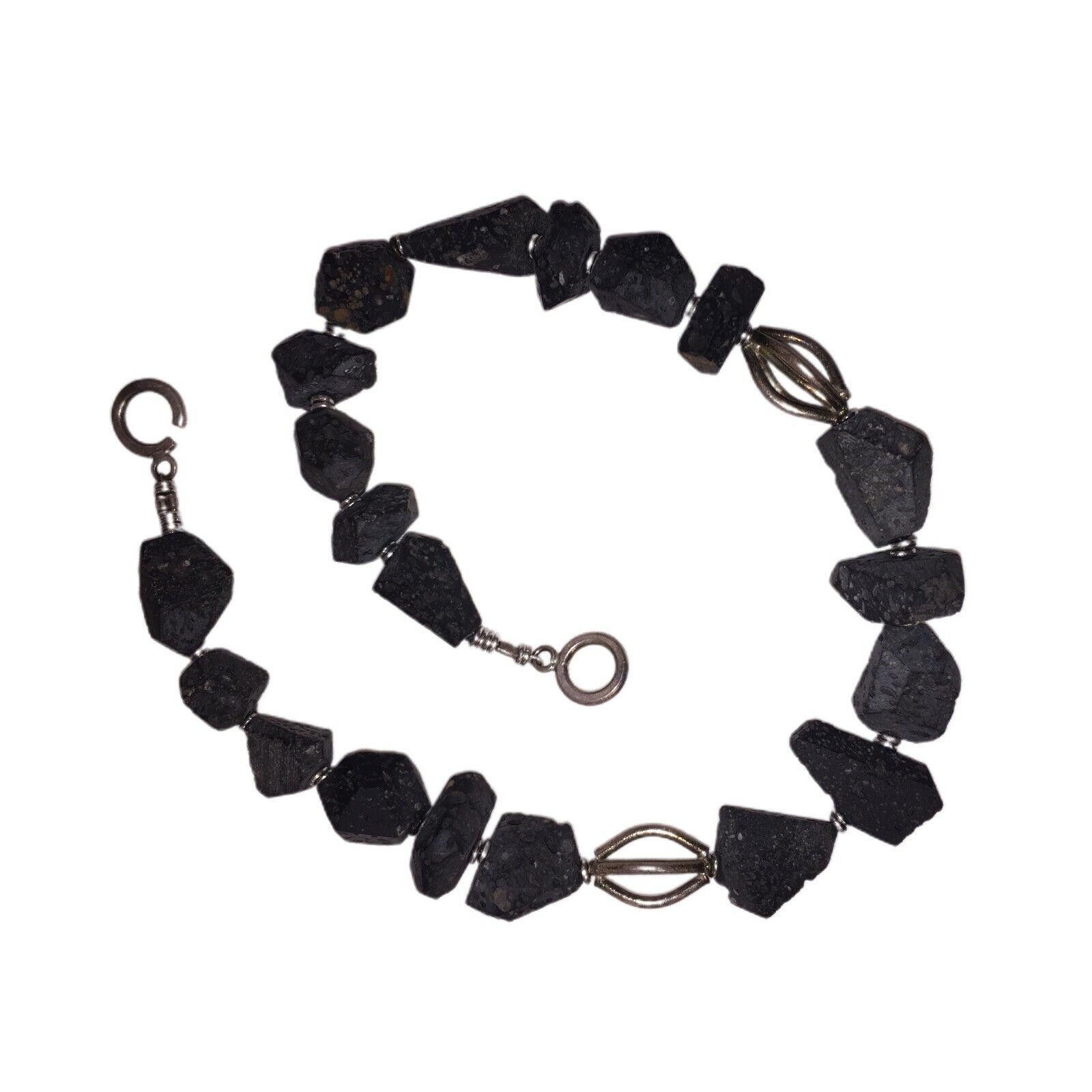 Handmade Hand Made Artisan Lava Bead Necklace Size ONE SIZE - 3 Thumbnail
