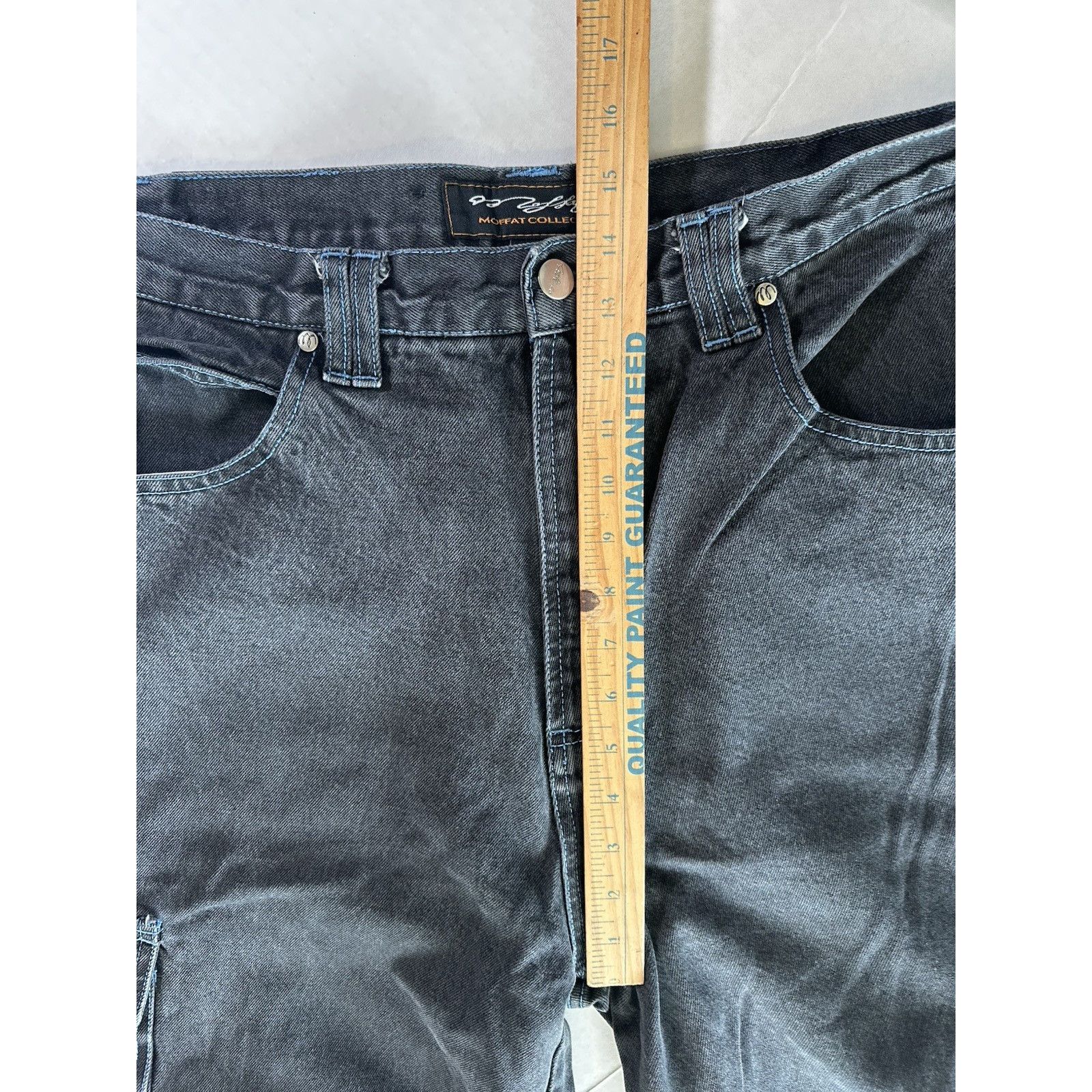 Other Moffat Baggy Cargo Shorts Black Denim sz 38 Hip Hop Y2K 90s Size US 38 / EU 54 - 8 Thumbnail