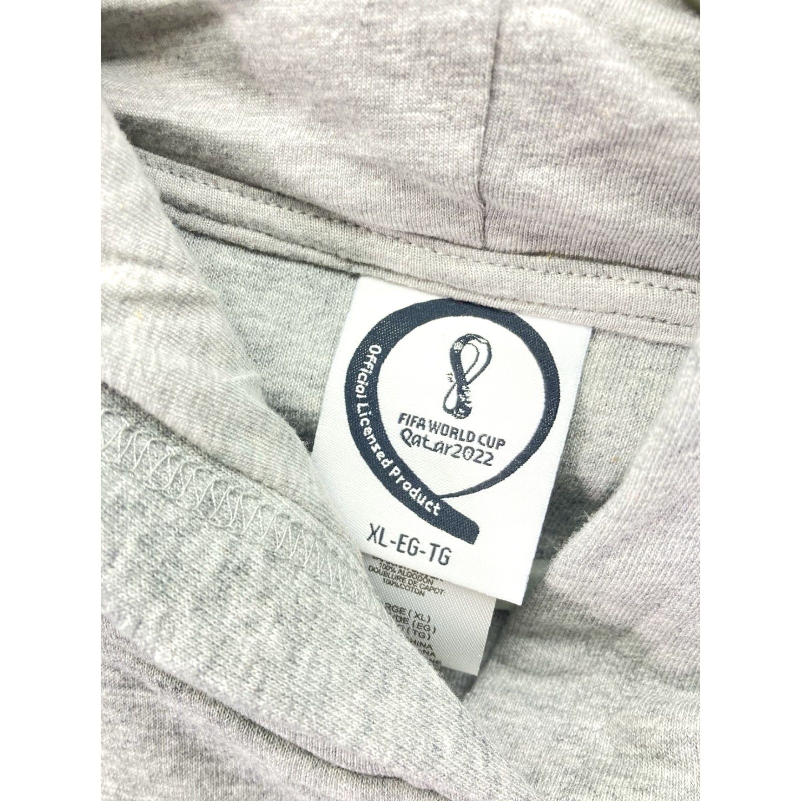 Vintage FIFA World Cup 2022 Hoodie Sweatshirt Men XL Gray Pullover Cotton USA NWT Size US XL / EU 56 / 4 - 5 Thumbnail