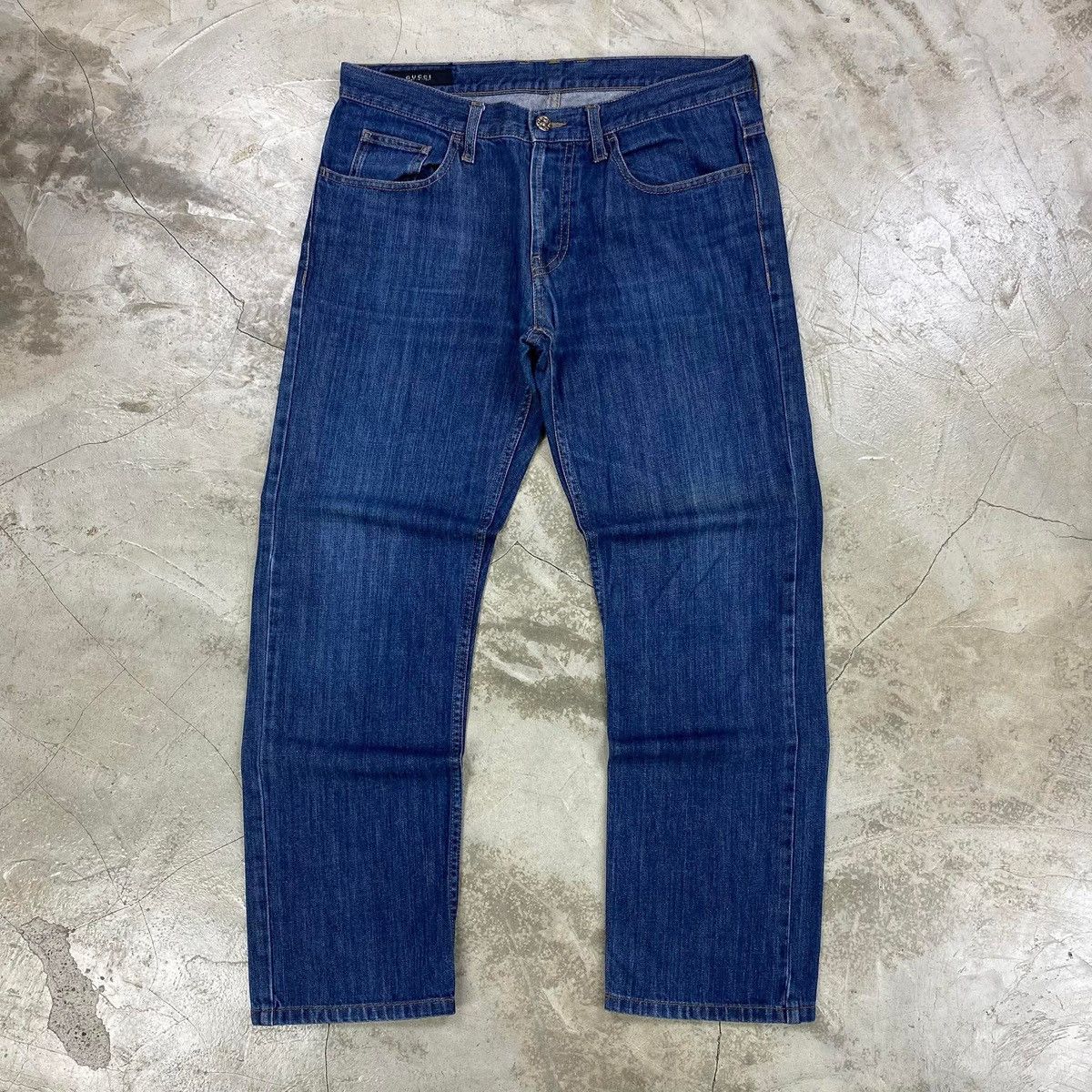 Gucci Regular Fit Denim Jeans Size US 33 - 5 Thumbnail