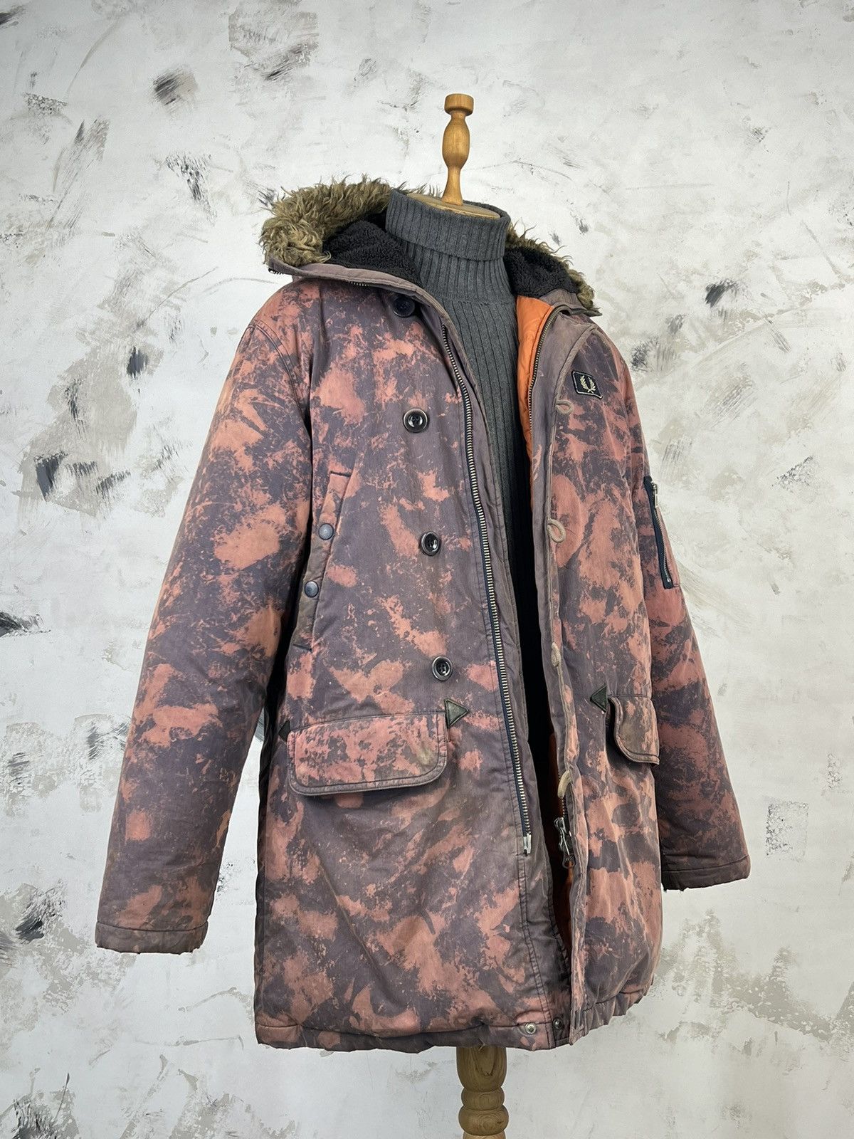 Fred Perry Fred Perry Custom Down Snorkel Parka Hooded Jacket Size M-L Size US M / EU 48-50 / 2 - 3 Thumbnail