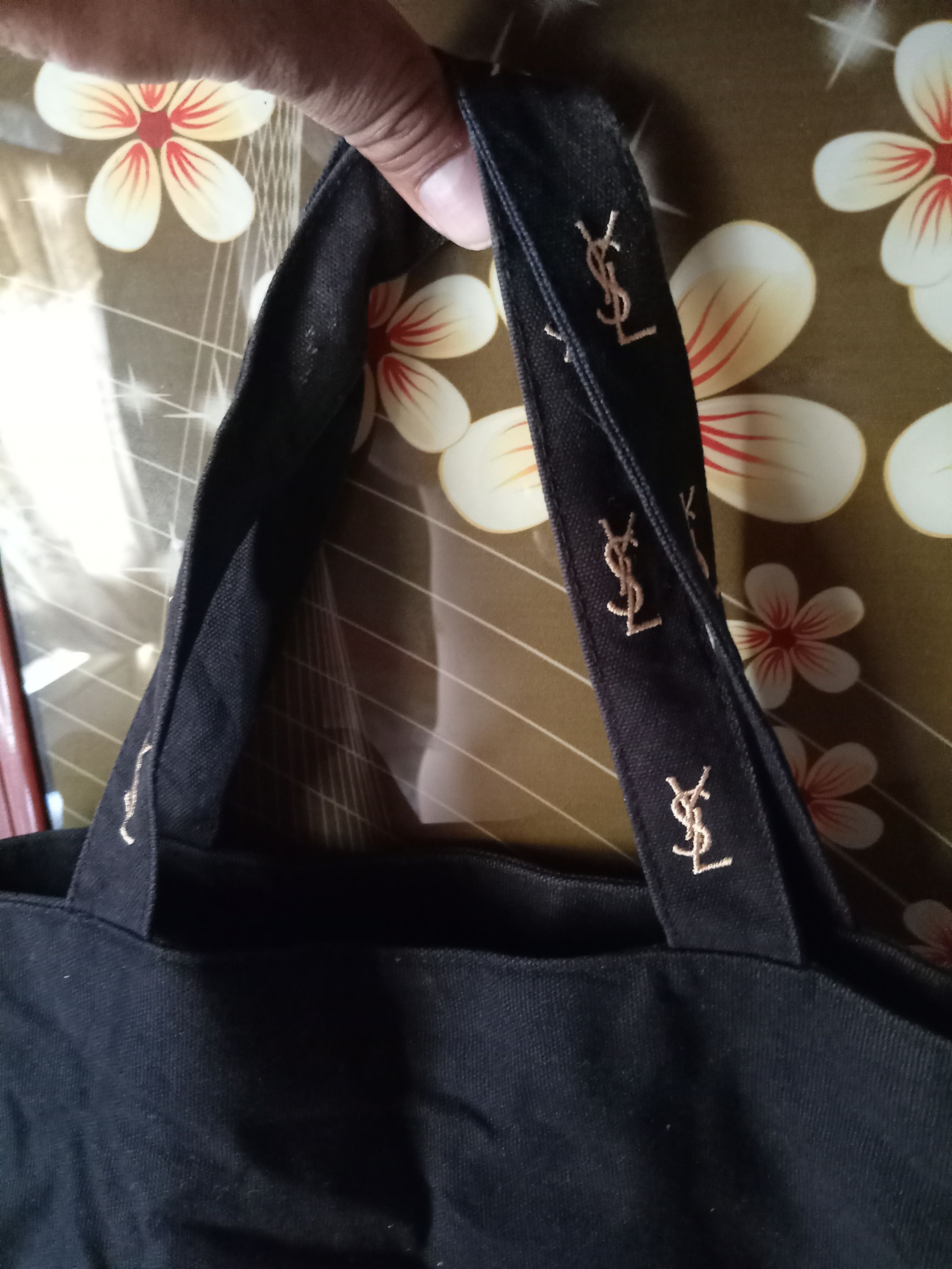Yves Saint Laurent VTG Yves Saint Laurent YSL Tote Bag Embroidery Logo Size ONE SIZE - 3 Thumbnail