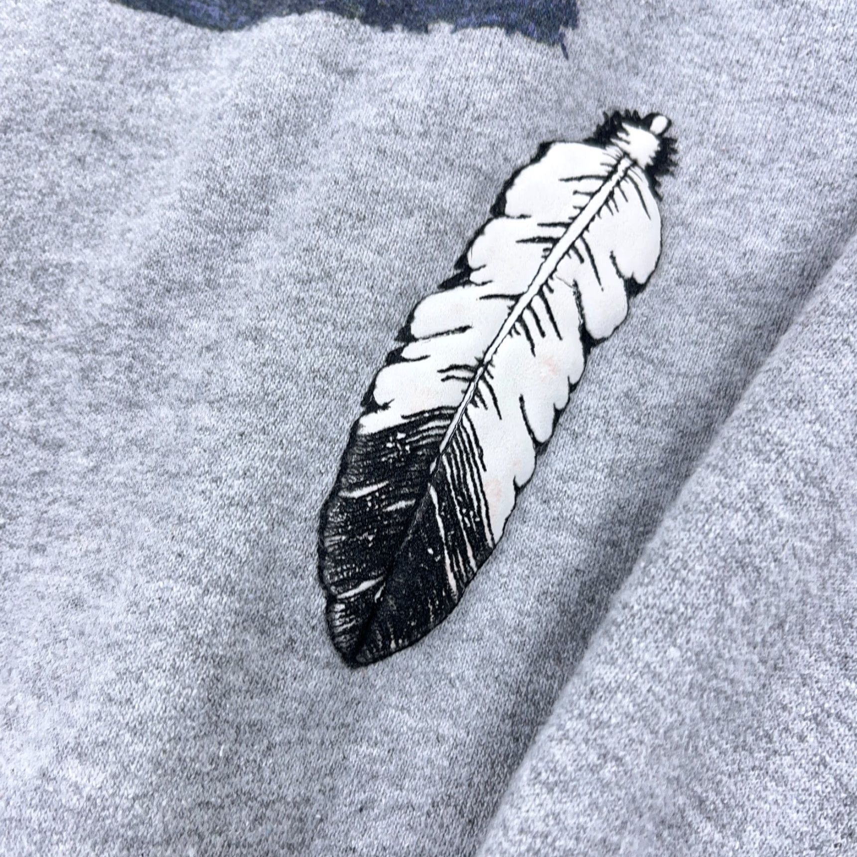 George VINTAGE George Sweatshirt Men Medium Gray Crewneck Fleece Graphic Print Bald Eagle Nature 90s Size US M / EU 48-50 / 2 - 5 Thumbnail