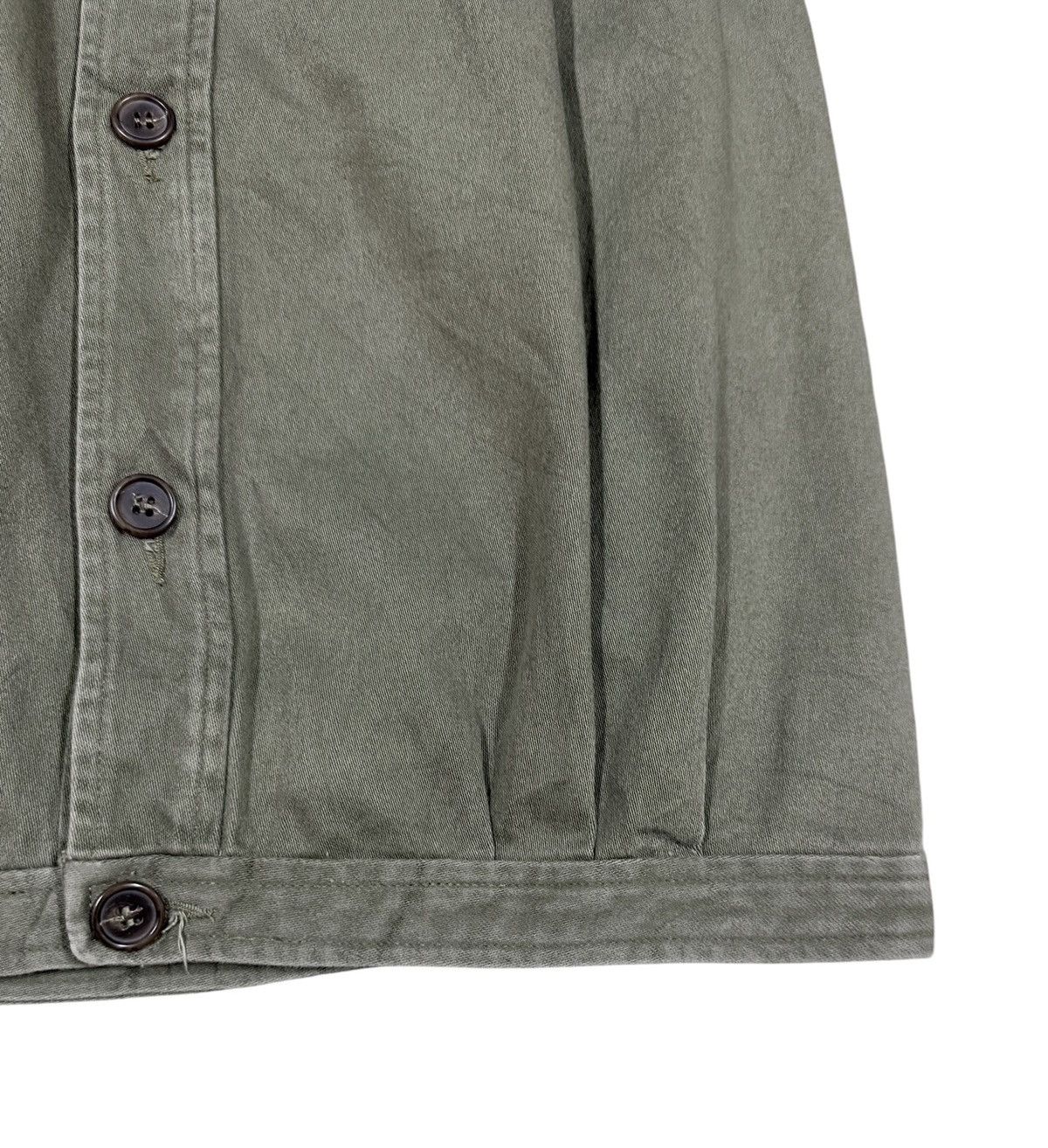A.P.C. Vtg✅A.P.C Rue De Fleurus Olive Green Button Ups Mini Skirt Size 26" / US 2 / IT 38 - 9 Thumbnail