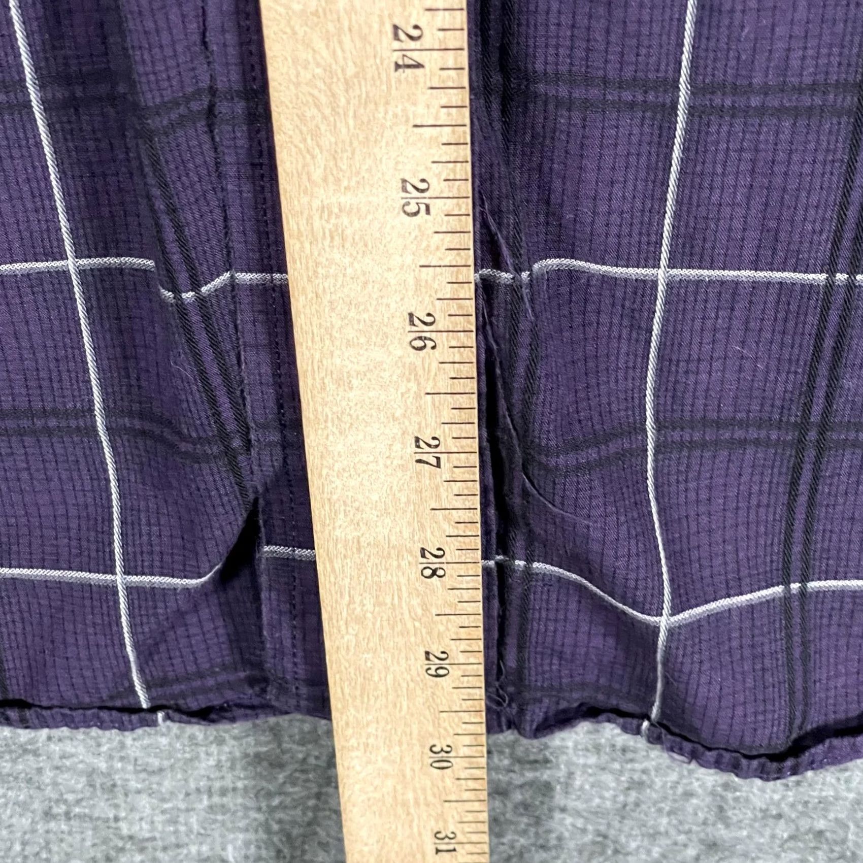 Vintage Panhandle Slim Shirt Mens Medium Purple Plaid Snap Button Long Sleeve Western Size US M / EU 48-50 / 2 - 7 Thumbnail