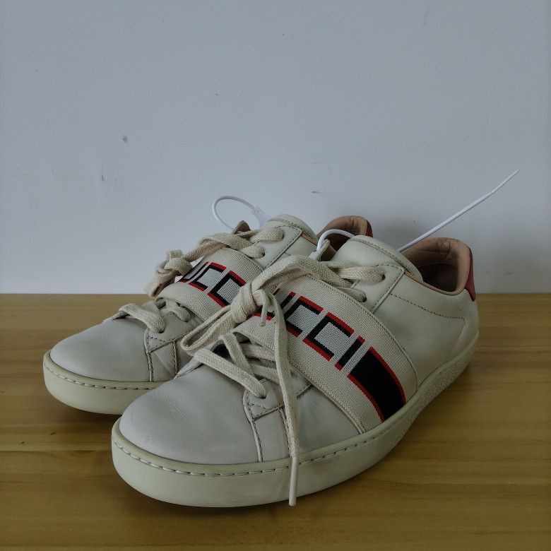 Gucci GUCCI Ace Embroidered Lace-Up Fashion Sneakers - Size US 6.5 / IT 36.5 - 1 Thumbnail