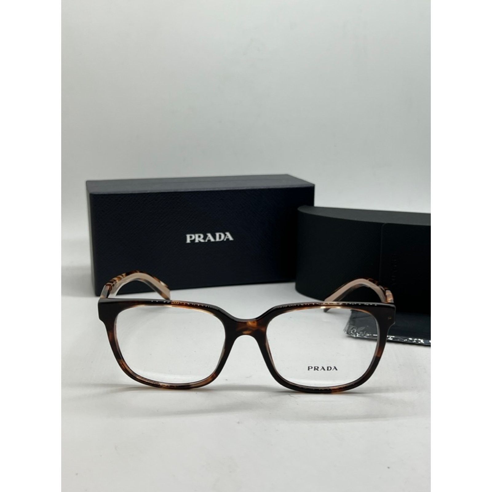 Raf Simons NEW Prada PR17ZV Eyeglasses Frames in Brown Powder Size ONE SIZE - 5 Thumbnail