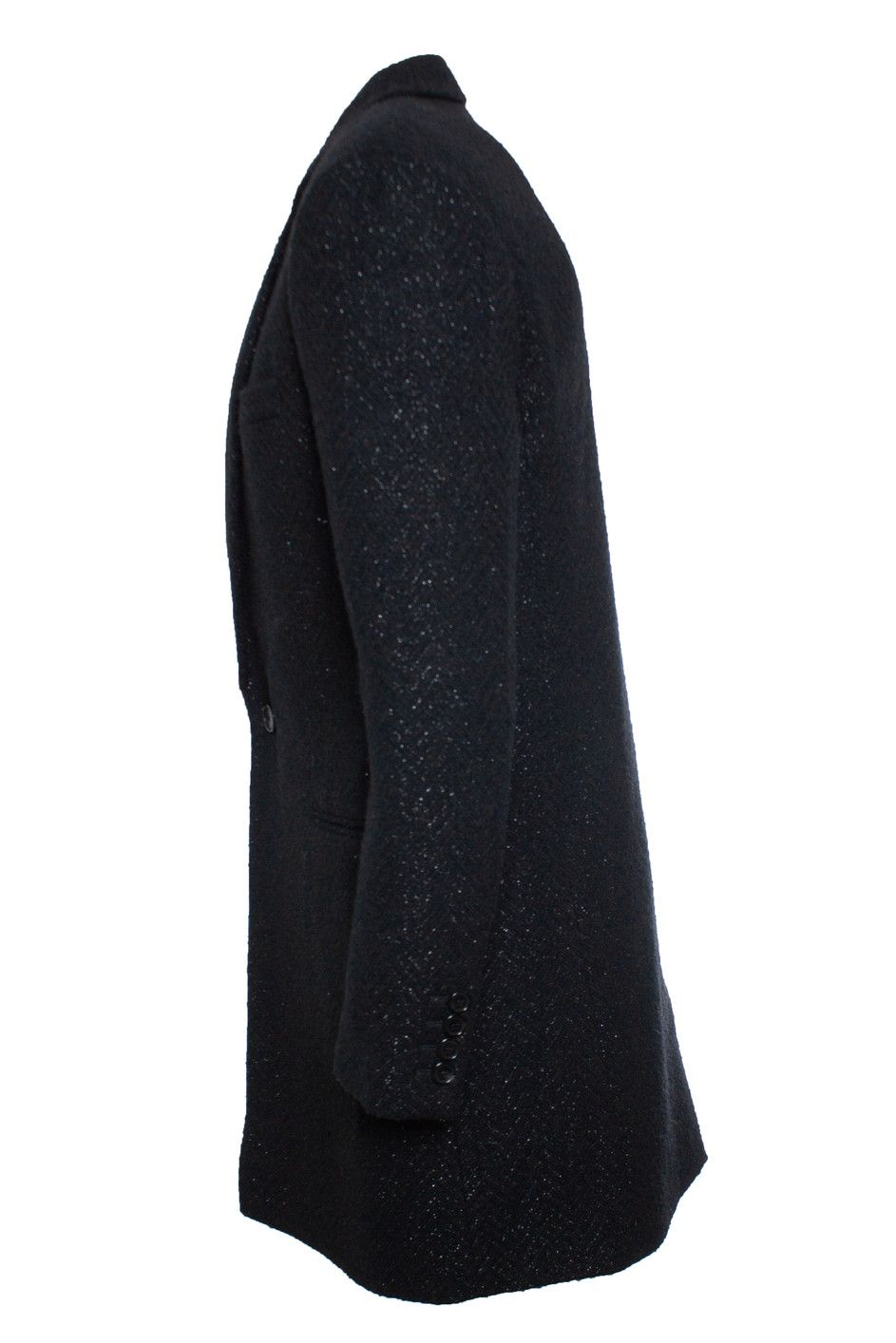 Saint Laurent Paris Saint Laurent, Wool coat with lurex 2018 Size US L / EU 52-54 / 3 - 4 Thumbnail