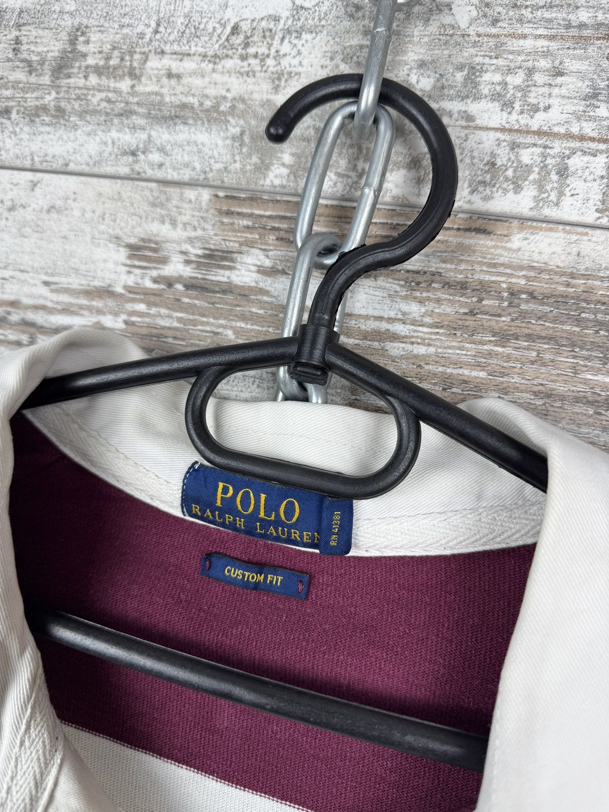 Polo Ralph Lauren Mens Vintage Polo Ralph Lauren rugby sweatshirt striped OG Size US L / EU 52-54 / 3 - 12 Thumbnail
