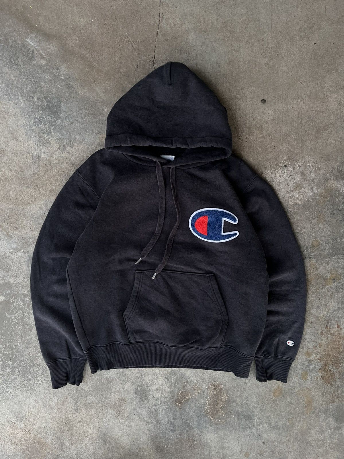 Champion Streetwear Vintage Vintage Champion Big Logo Hoodie Like Vetements Colap Grailed