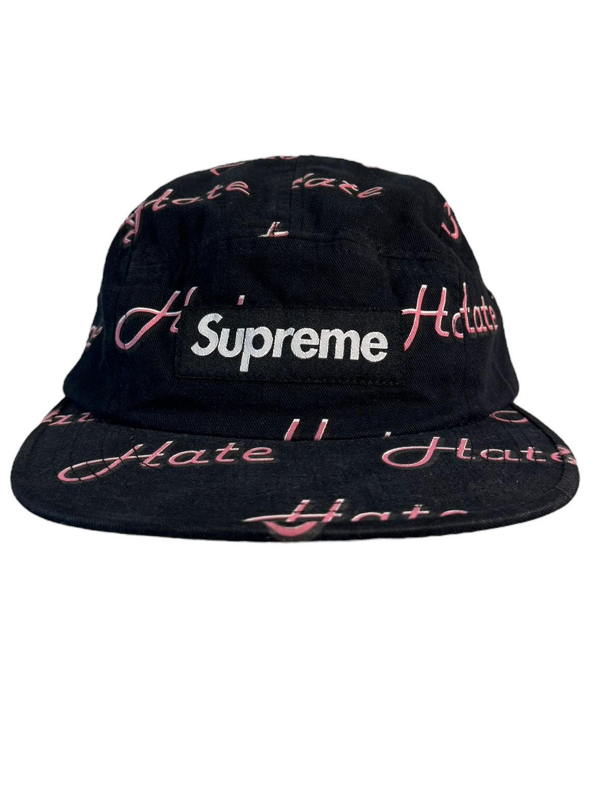 Supreme GRAIL Hate Allover Print Camp Cap Size ONE SIZE - 1 Thumbnail