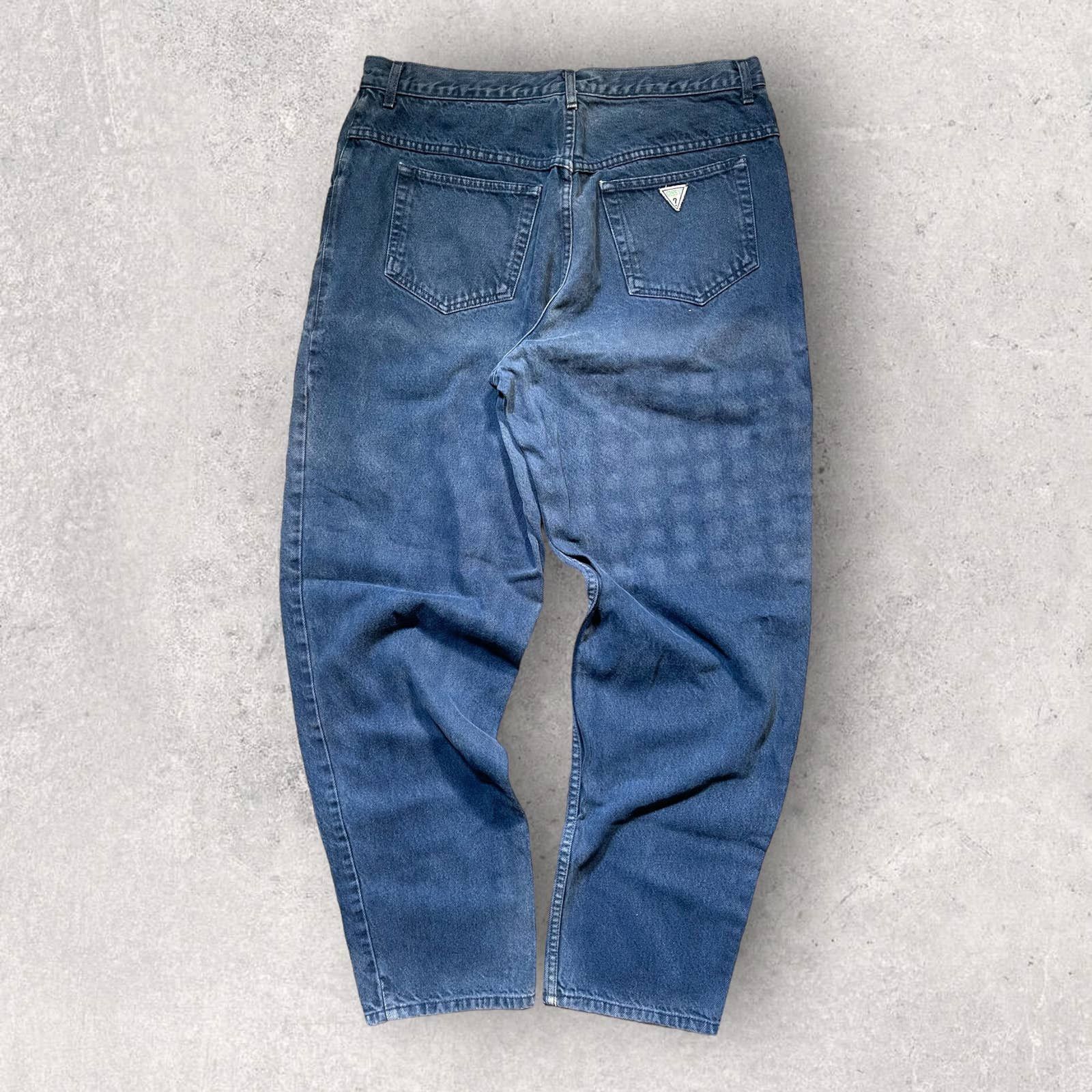 Vintage Y2K Guess Baggy Blue Denim Jeans Size 36x32